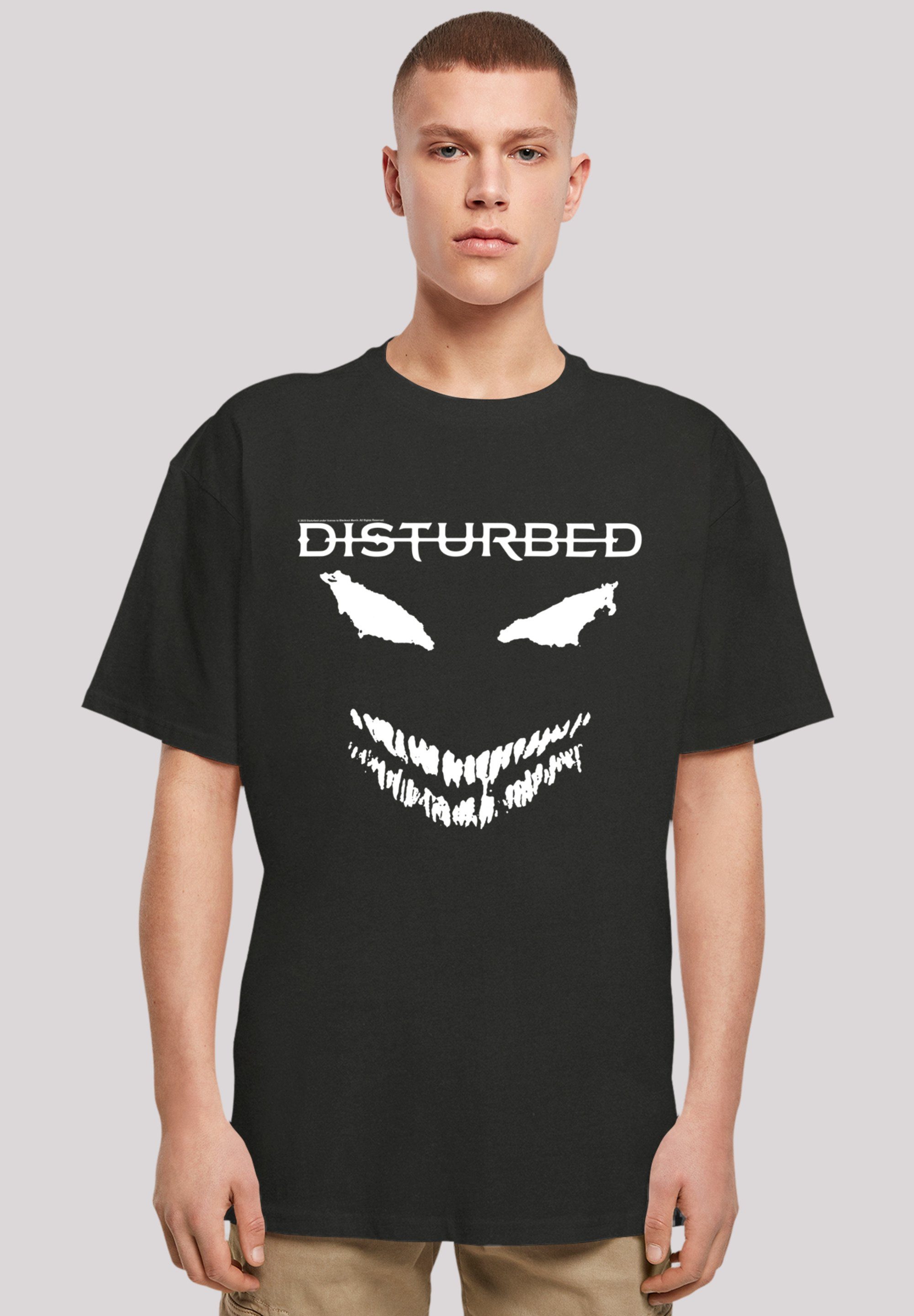 F4NT4STIC T-Shirt Disturbed Heavy Metal Scary Face Candle Premium Qualität, Rock-Musik, Band schwarz