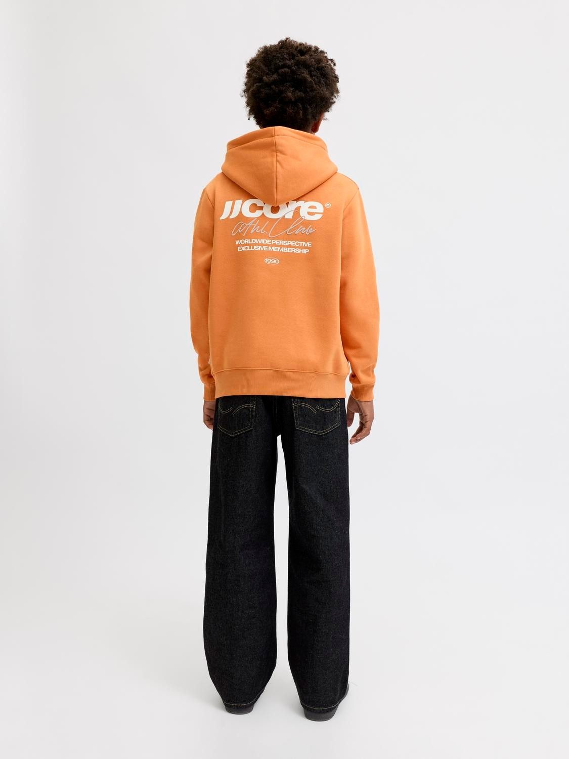 Jack & Jones Junior Sweatshirt Jcoclub Back Script Sweat Hood Sn Jnr