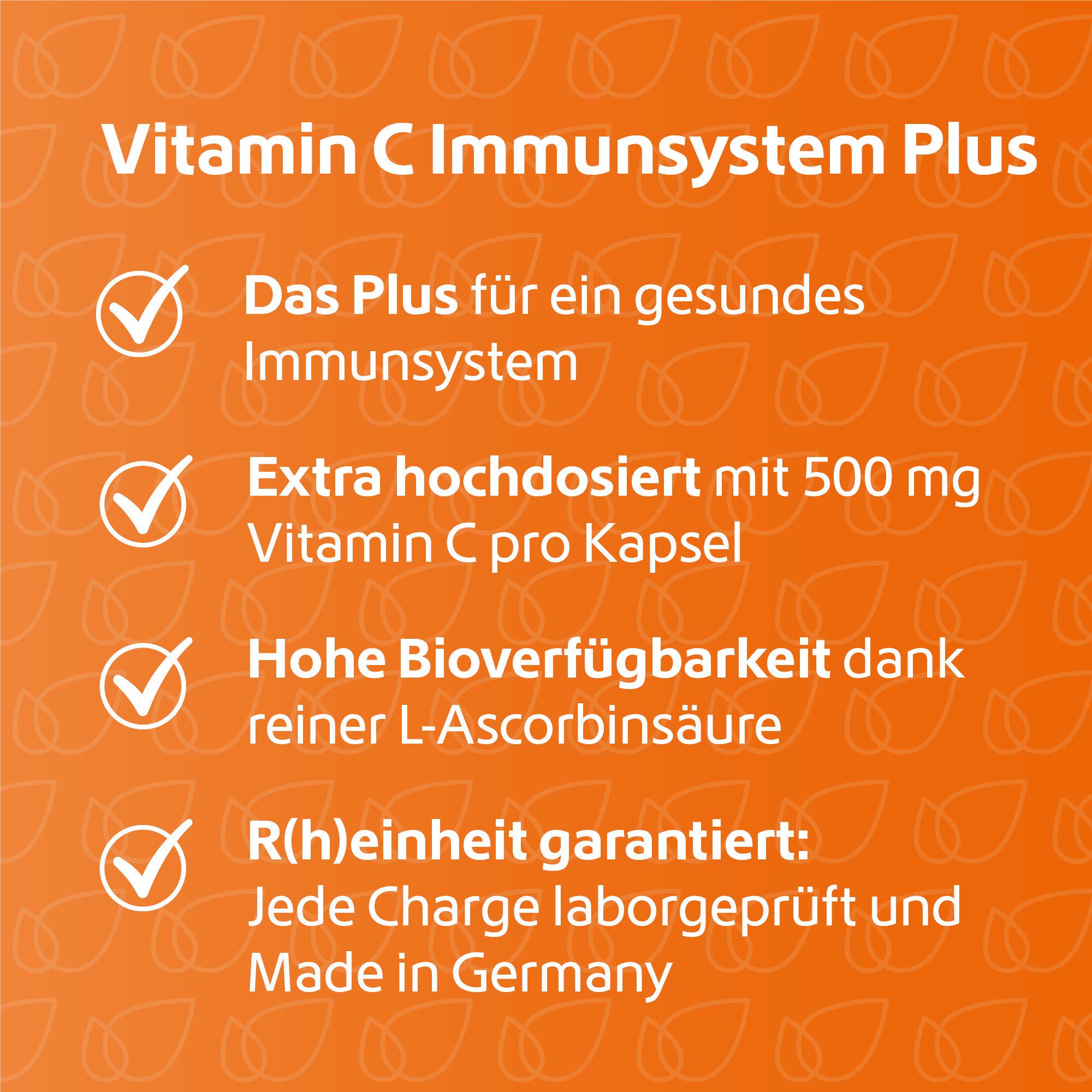 R(h)ein Nutrition Vitamin C Immunsystem Plus Kapseln, 120 St., 83.4 g