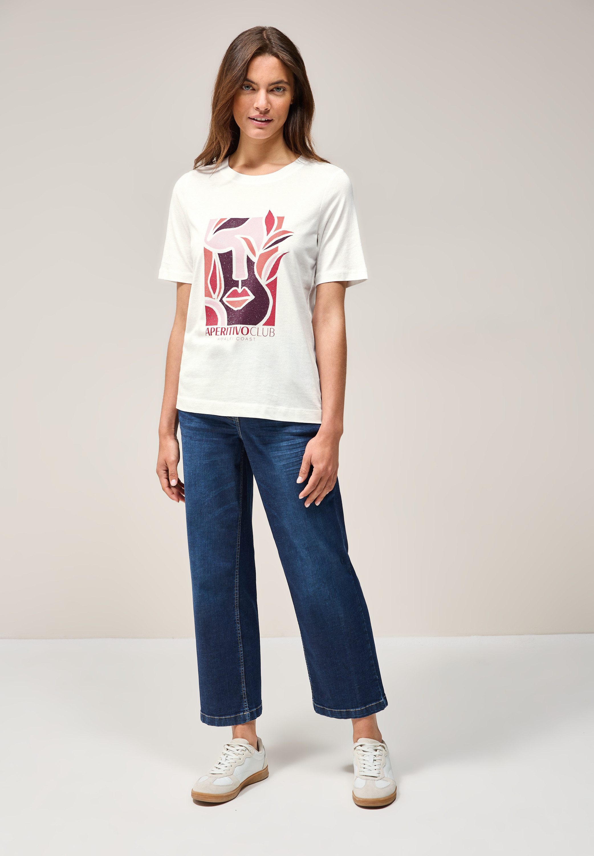 CECIL Print-Shirt im soften Baumwoll-Mix