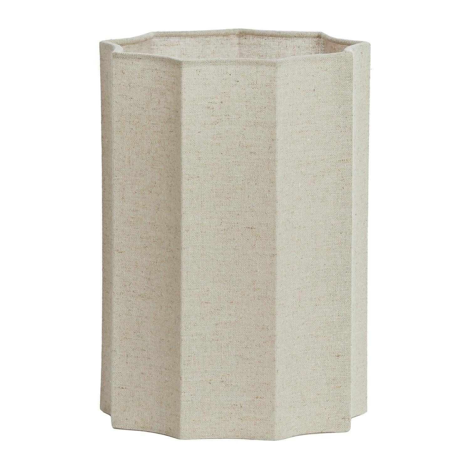 Light & Living Lampenschirm DISLI, Beige, Textil, wellenförmiges Muster, Ø 18 x H 25 cm