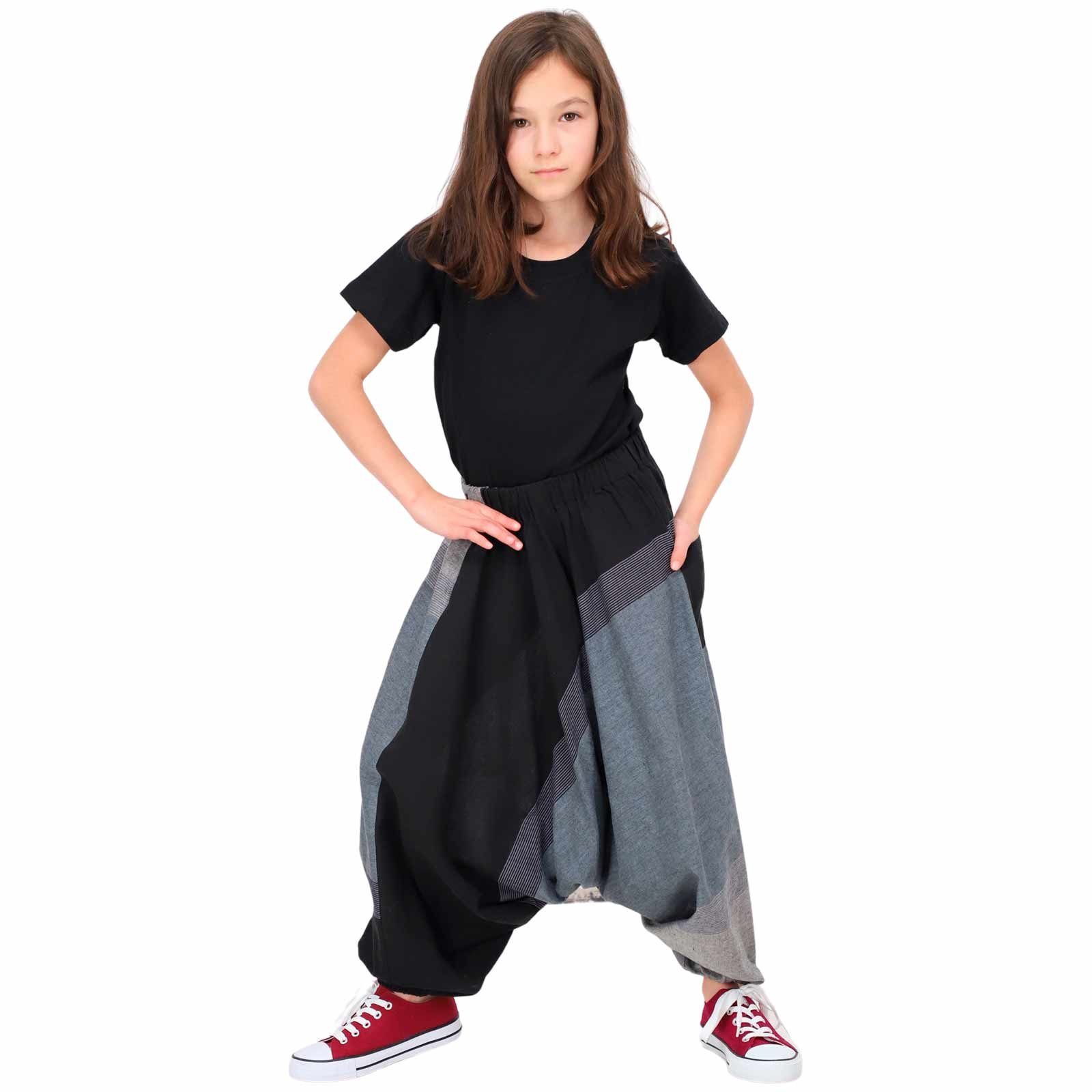 KUNST UND MAGIE Haremshose/Jodhpur-Hose Kinder Haremshose Aladin Hose Hippie Kids Pluderhose Boho Kinderhose