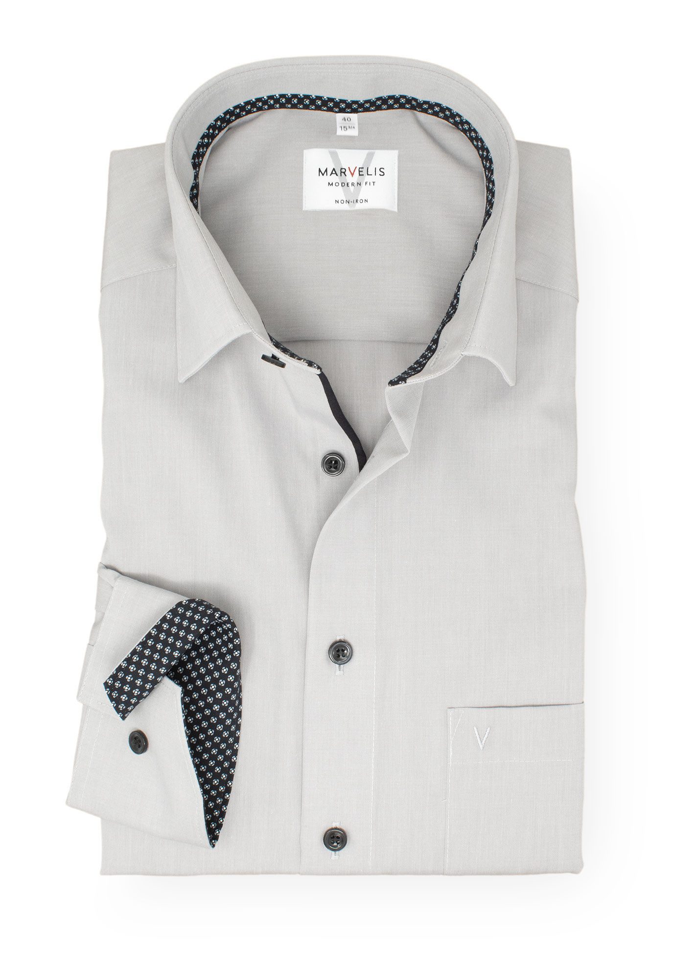 MARVELIS Businesshemd Modern Fit normale, leicht günstig online kaufen