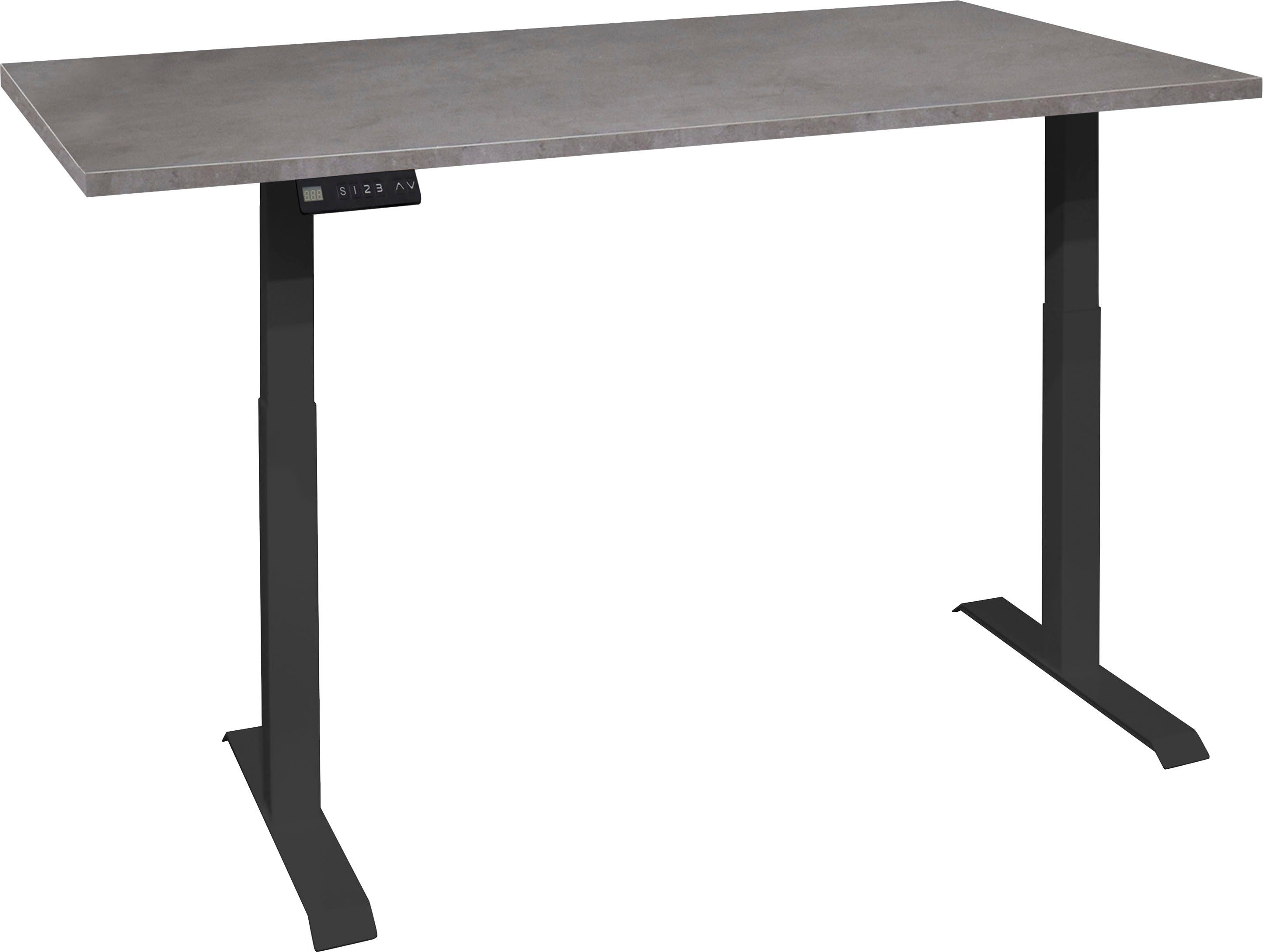 Mäusbacher Schreibtisch Big System Office, Breite 140 cm, elektrisch höhenverstellbar