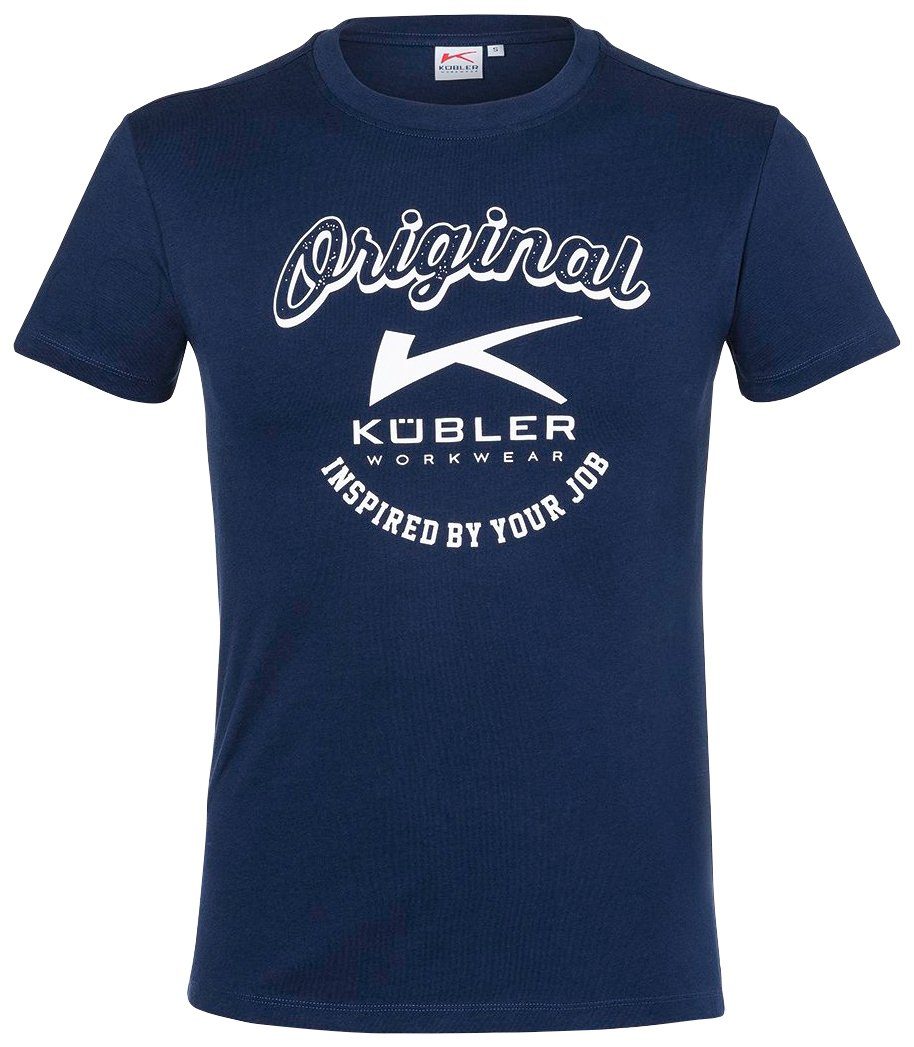 Kübler T-Shirt Print dunkelblau