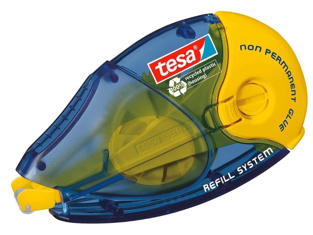 (1-St) Klebeband tesa Kleberoller tesa blau/gelb 'ecoLogo'