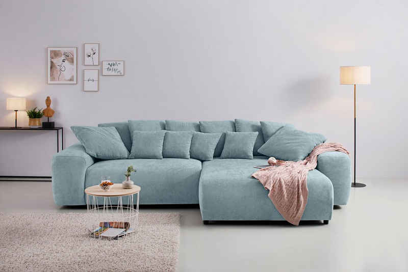 Home affaire Ecksofa Sundance L-Form, mit Boxspringfederung, wahlweise mit Bettfunktion