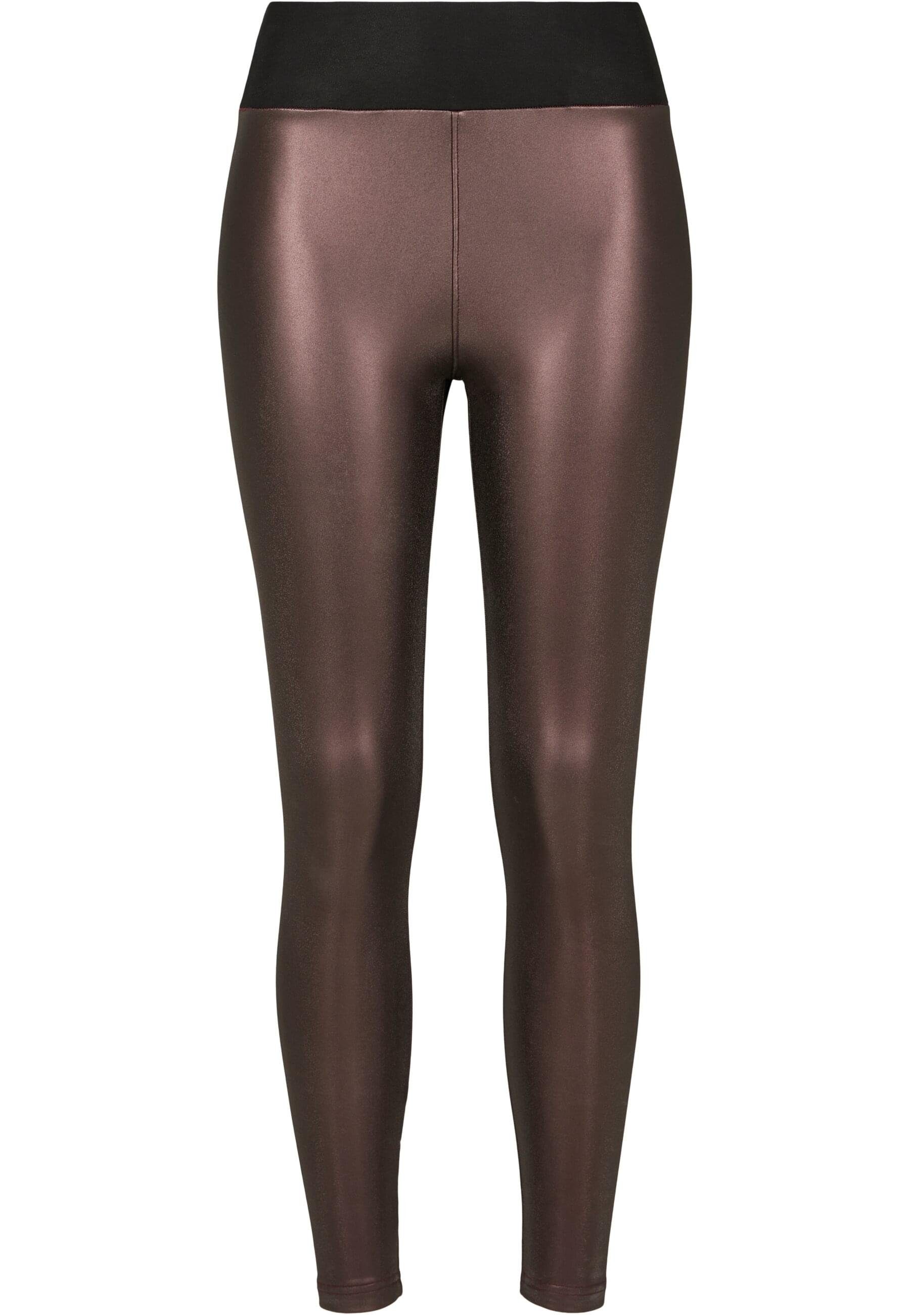 URBAN CLASSICS Leggings Urban Classics Damen Ladies Faux Leather High Waist günstig online kaufen