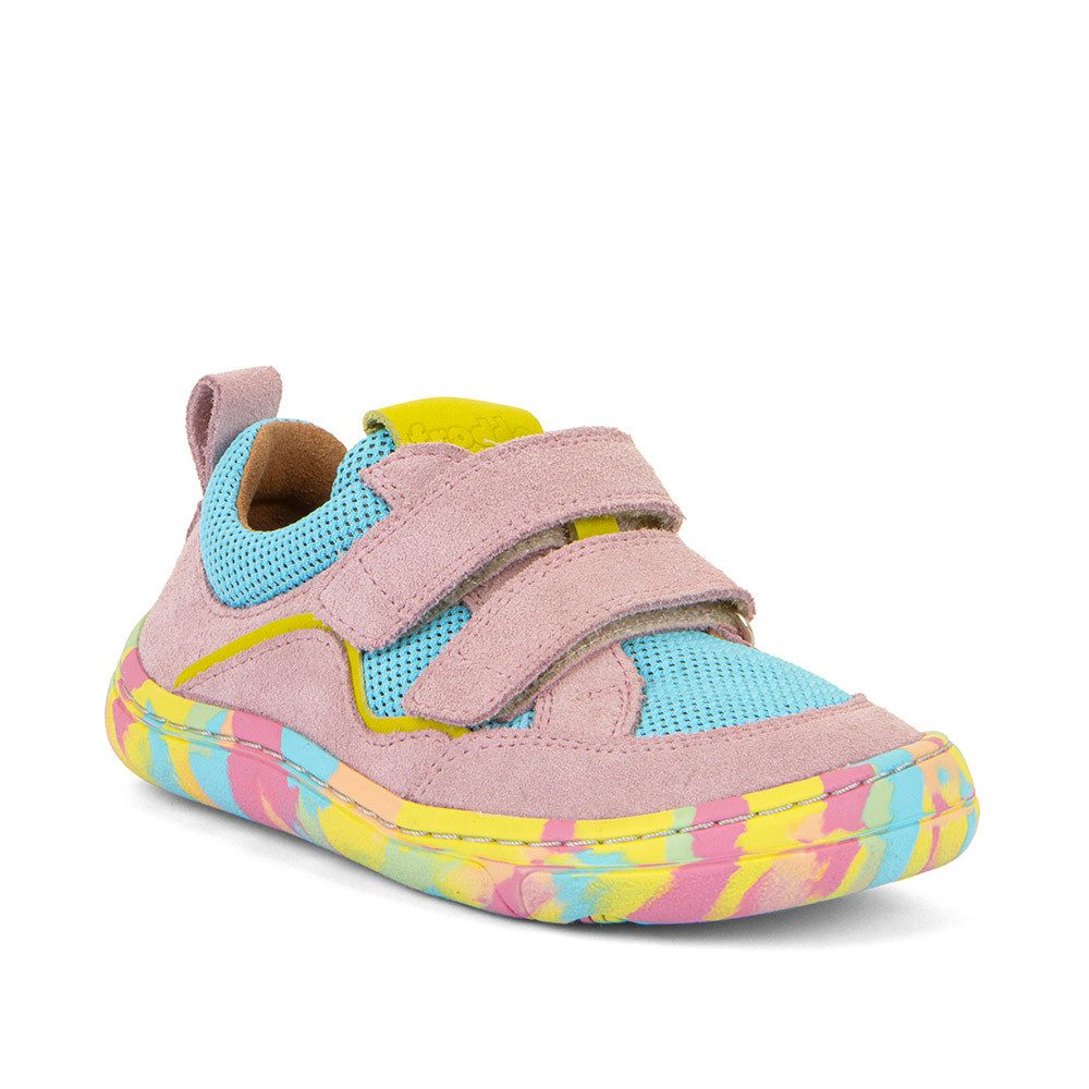 froddo® BAREFOOT BAZE Barfußschuh Klettschuh, Sneaker, Freizeitschuh mit bunter Laufsohle