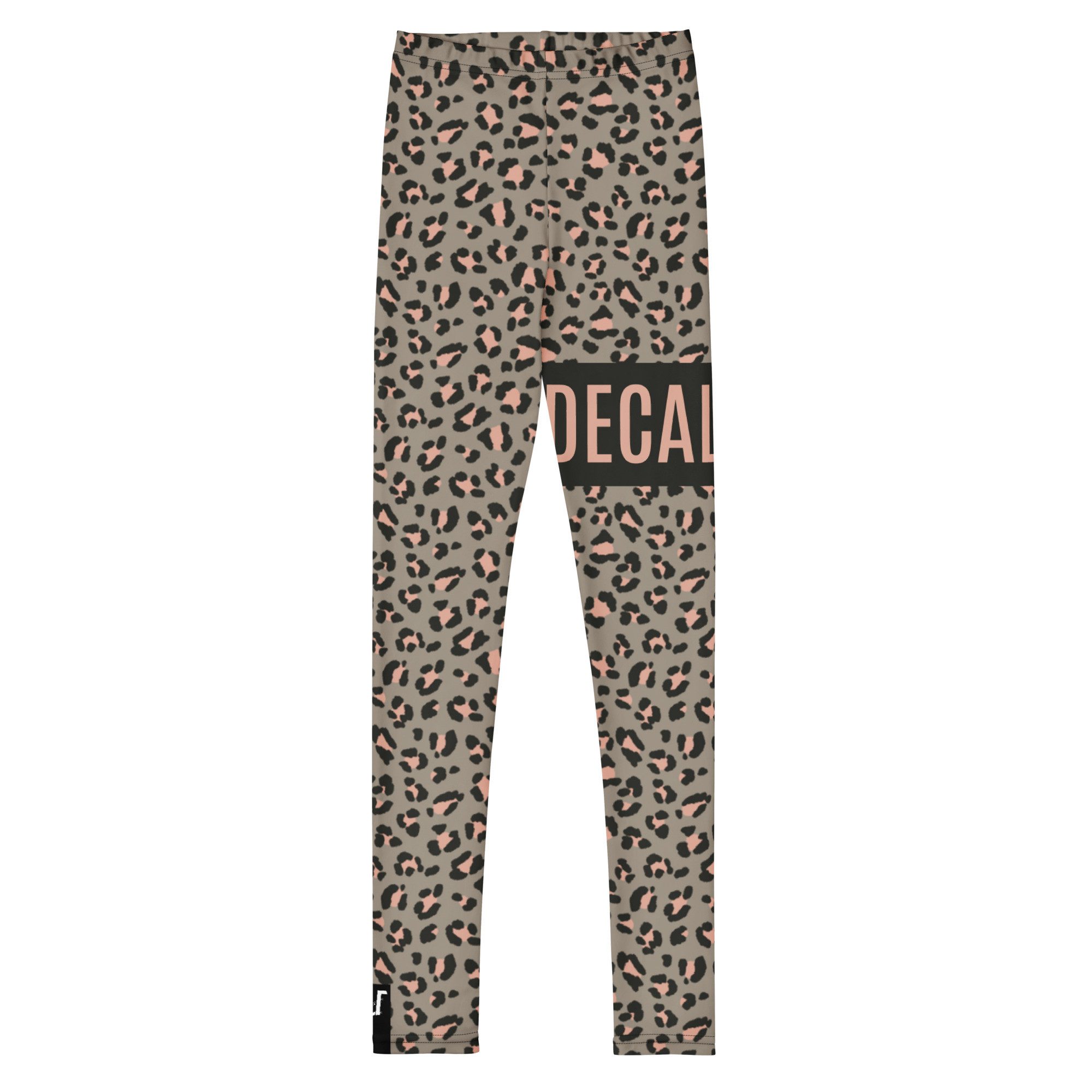 DECALVIBES Leggings Mädchen Leggings für Kinder & Jugendliche Urban Side Leopard Grey 4-Wege-Stretch, weiches Material, formstabil, komfortabler Sitz – Bild 2 von 5