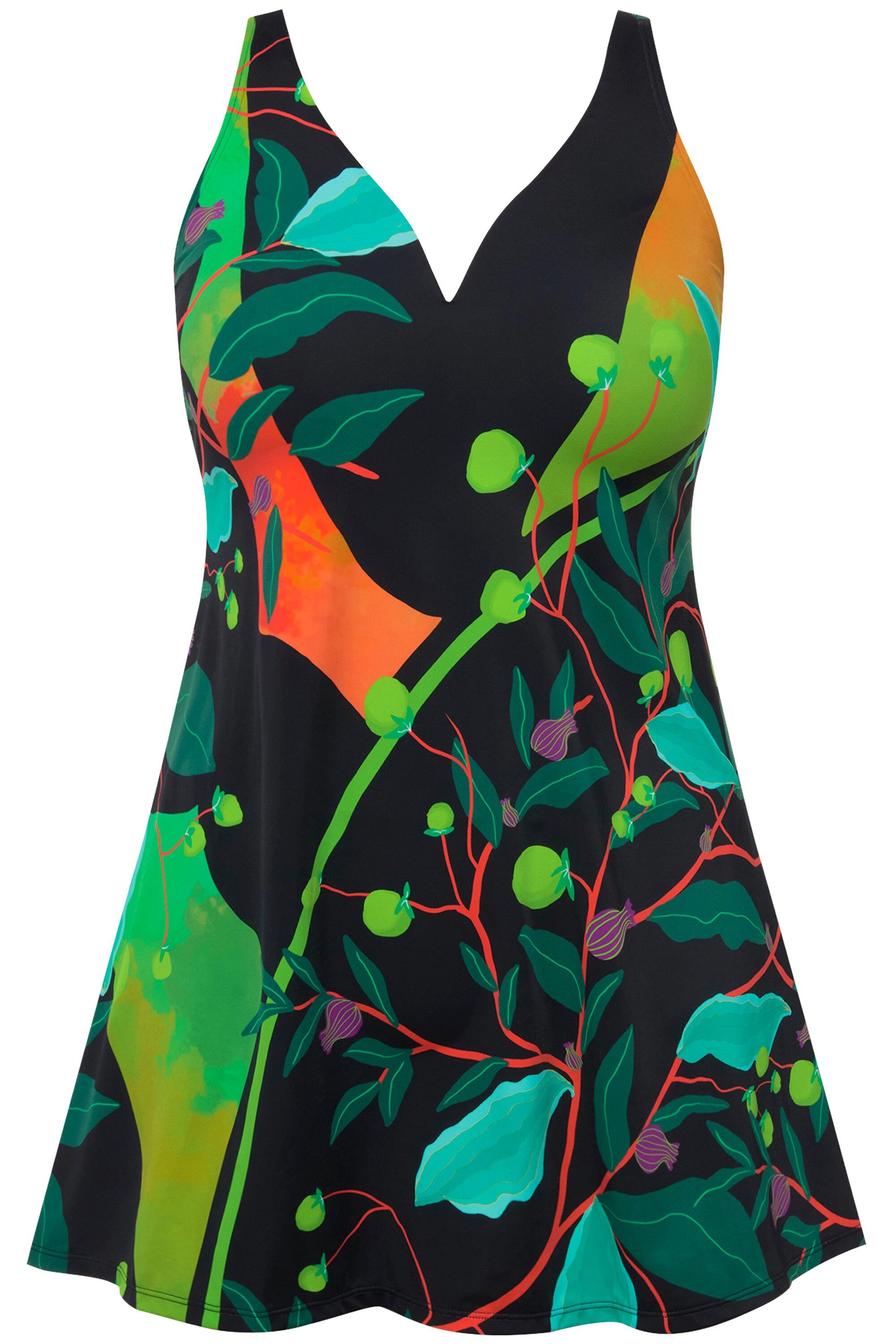 Ulla Popken Badekleid Badekleid Blätter herausnehmbare günstig online kaufen