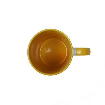 AcMax Tasse 36 Stück Sublimation Kaffee Tassen Becher WEISS - HENKEL Gelb