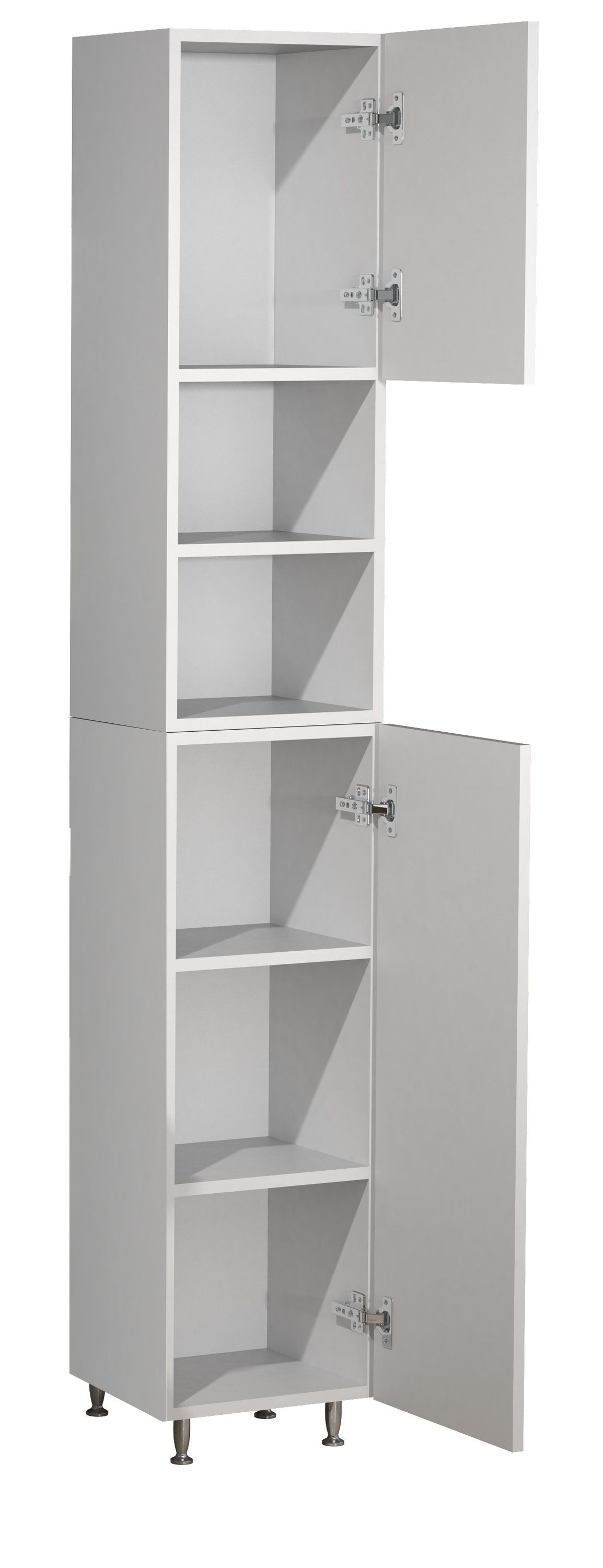 VCM Hochschrank Badschrank Lisalo H. 170 x B. 30 x T. 25 cm Holz Badezimmerschrank, Badmöbel, Badregal
