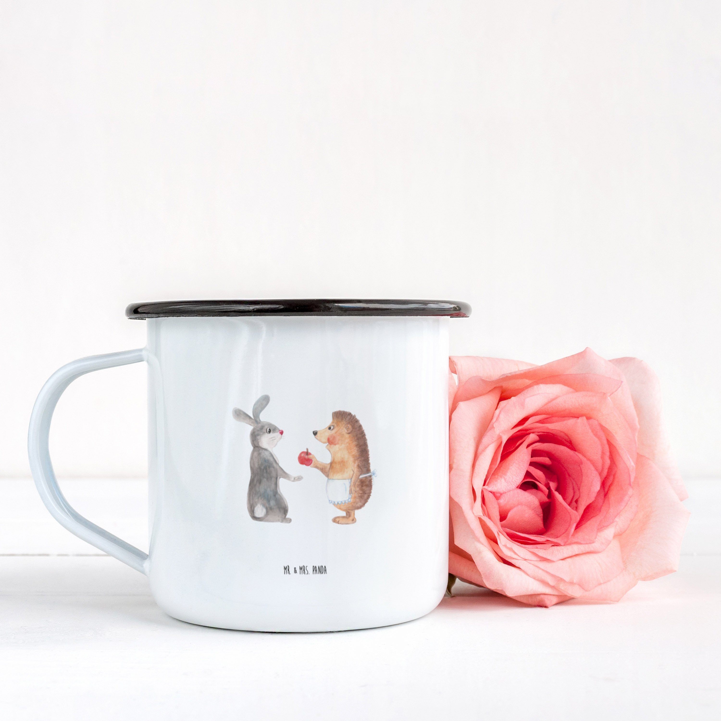 Mrs. - nie & (1 Tasse, r Geschenk, Spruch ohne St) Weiß Liebe ist Becher, Mr. Schmerz Dekobecher Panda -