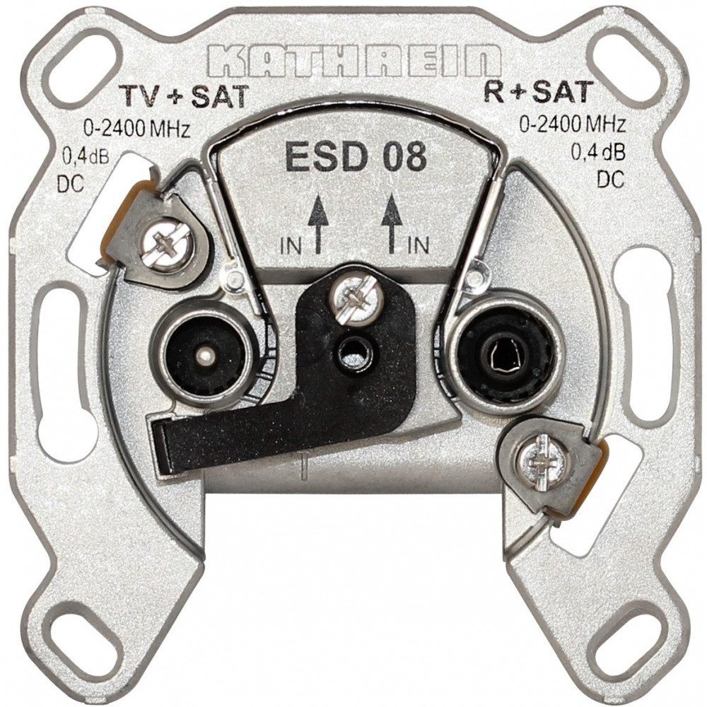 Kathrein Kathrein ESD 08 Antennendose 2-fach Anschlussdose Dachantenne (Omnidirektional), Frequenz 0,15-2400 MHz