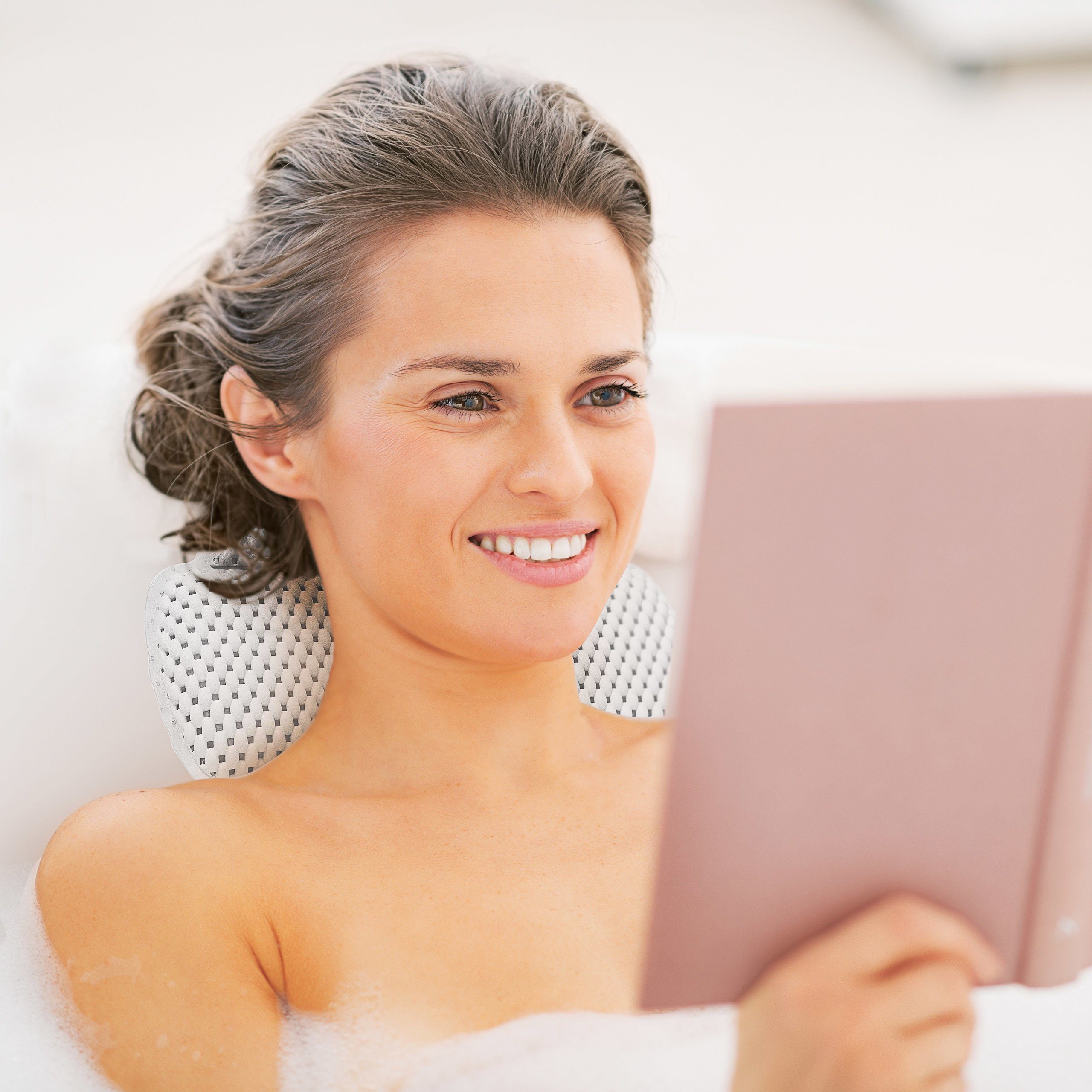 relaxdays Nackenkissen Badewanne weiß günstig online kaufen