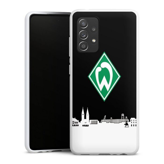 DeinDesign Handyhülle Offizielles Lizenzprodukt Skyline SV Werder Bremen WB Skyline Samsung Galaxy A52s 5G Silikon Hülle Bumper Case Handy Schutzhülle