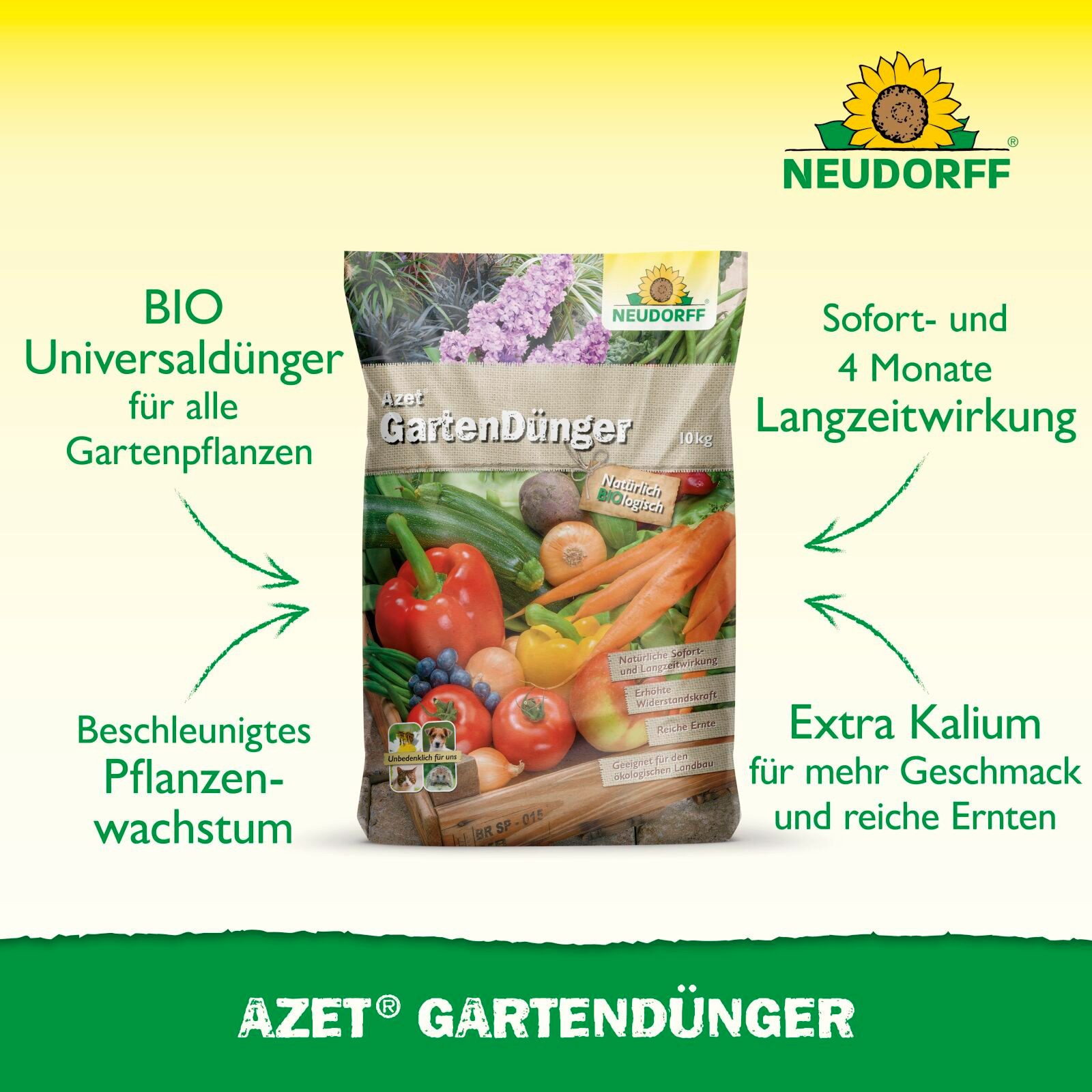 Neudorff Gartendünger Azet GartenDünger 10 kg günstig online kaufen