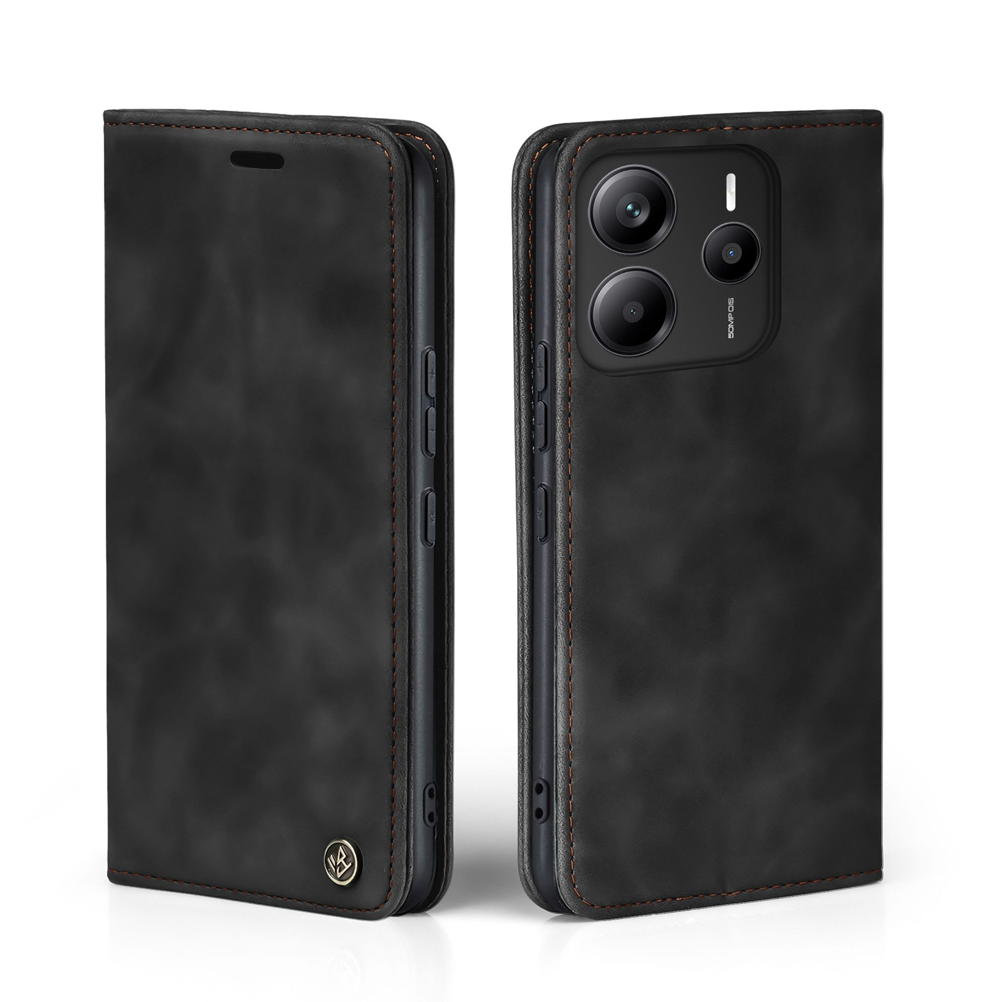Tec-Expert Handyhülle Tasche Hülle für Xiaomi Redmi Note 14 5G 6.67 Zoll, 6.67, Cover Klapphülle Case mit Kartenfach Fliphülle aufstellbar