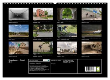 CALVENDO Wandkalender Skateboard - Street only (Premium-Calendar 2023 DIN A2 Landscape)