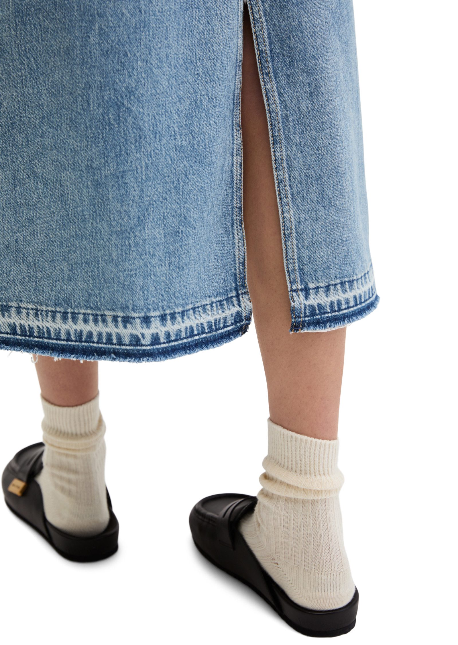 Marc O'Polo Jeansrock aus Rigid Denim ohne Elasthan – Bild 4 von 5