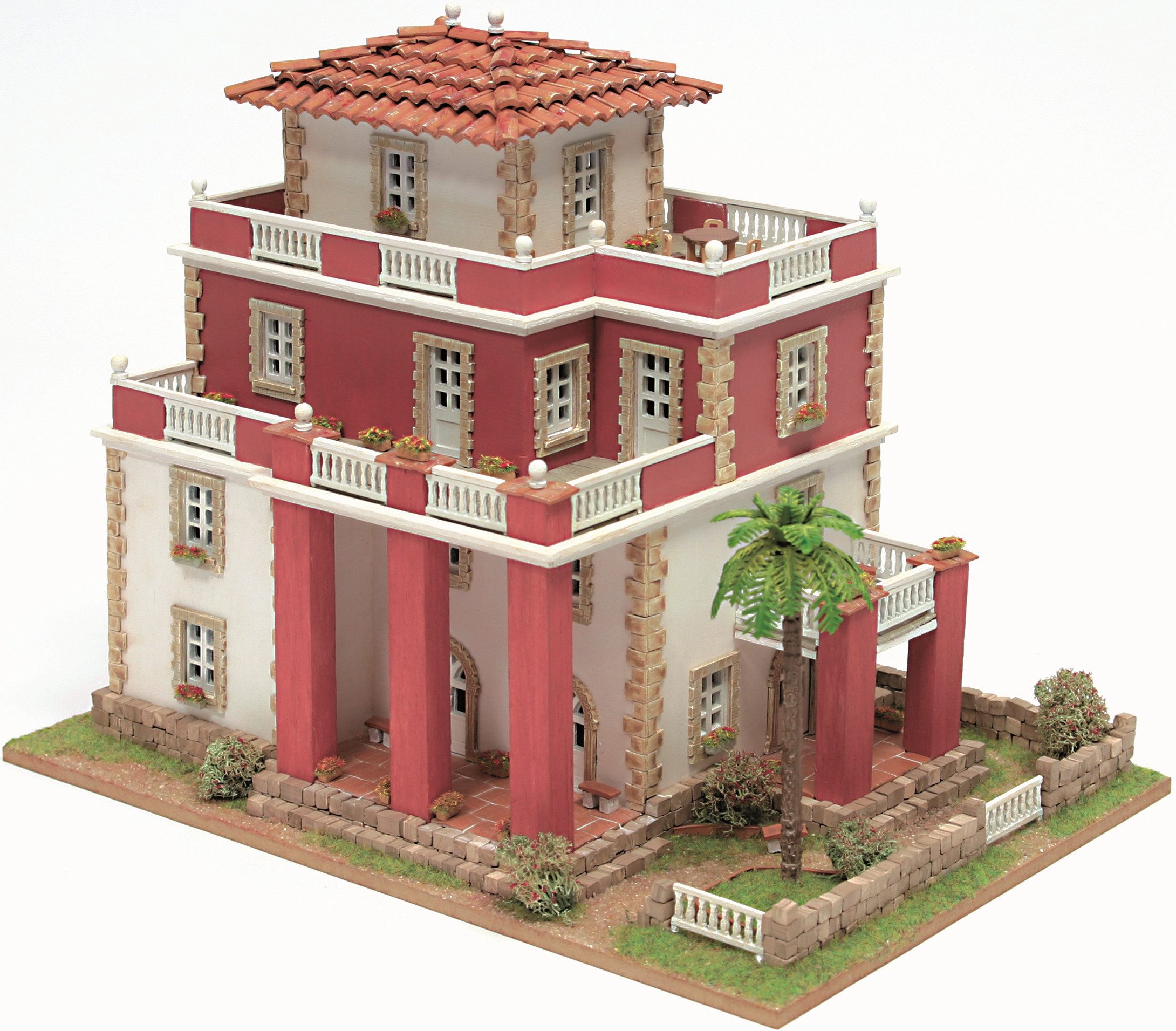 Domus Kits Modellbausatz Sitges, Maßstab 1:60, (Modellbausatz, 1275-tlg., Architekten Haus), Made in Europe