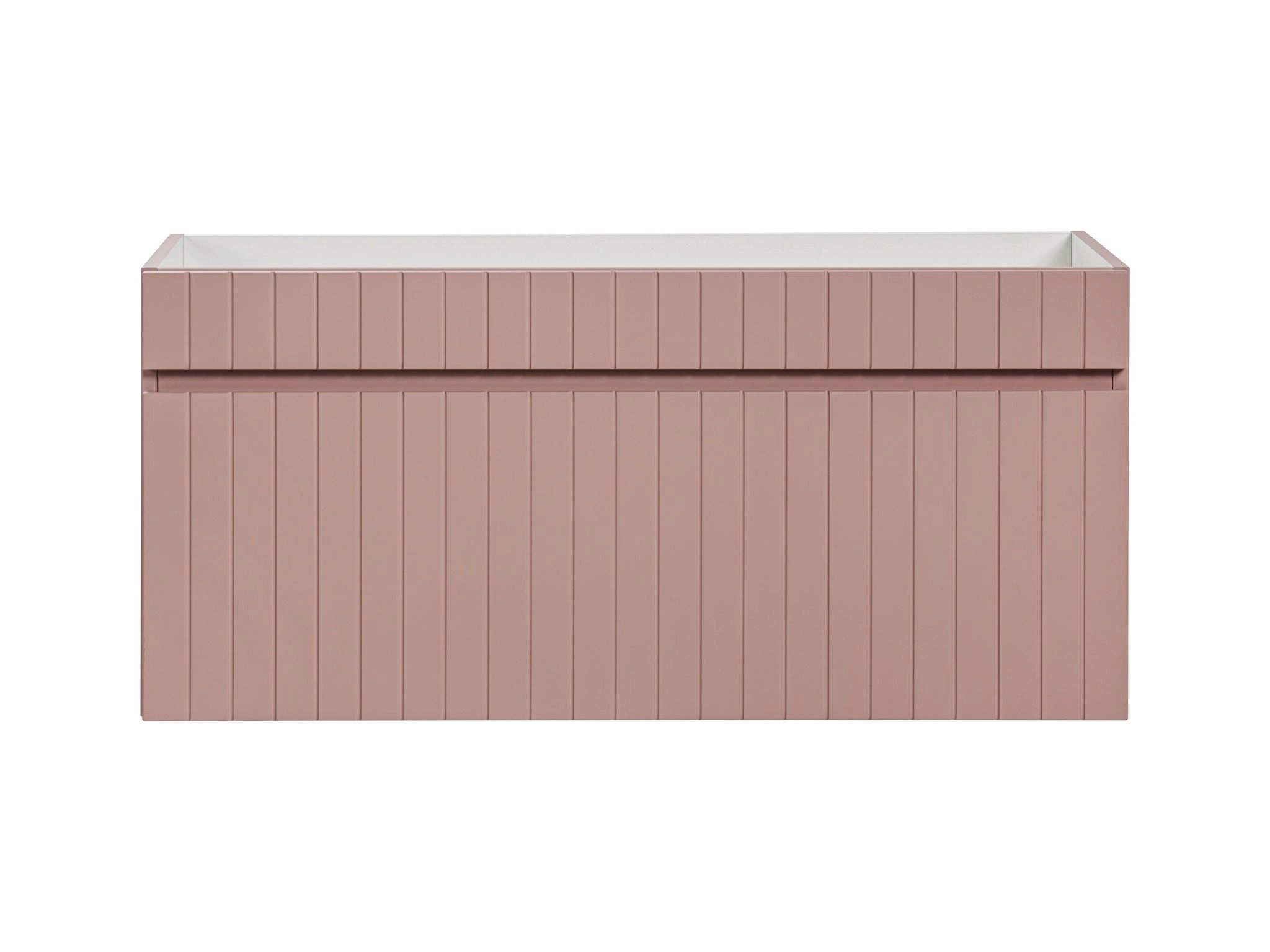 ROYAL24_MARKT Waschbeckenunterschrank Waschbeckenunterschrank Ikona Altrosa 100 × 46 × 46 cm mit 1 Schublade