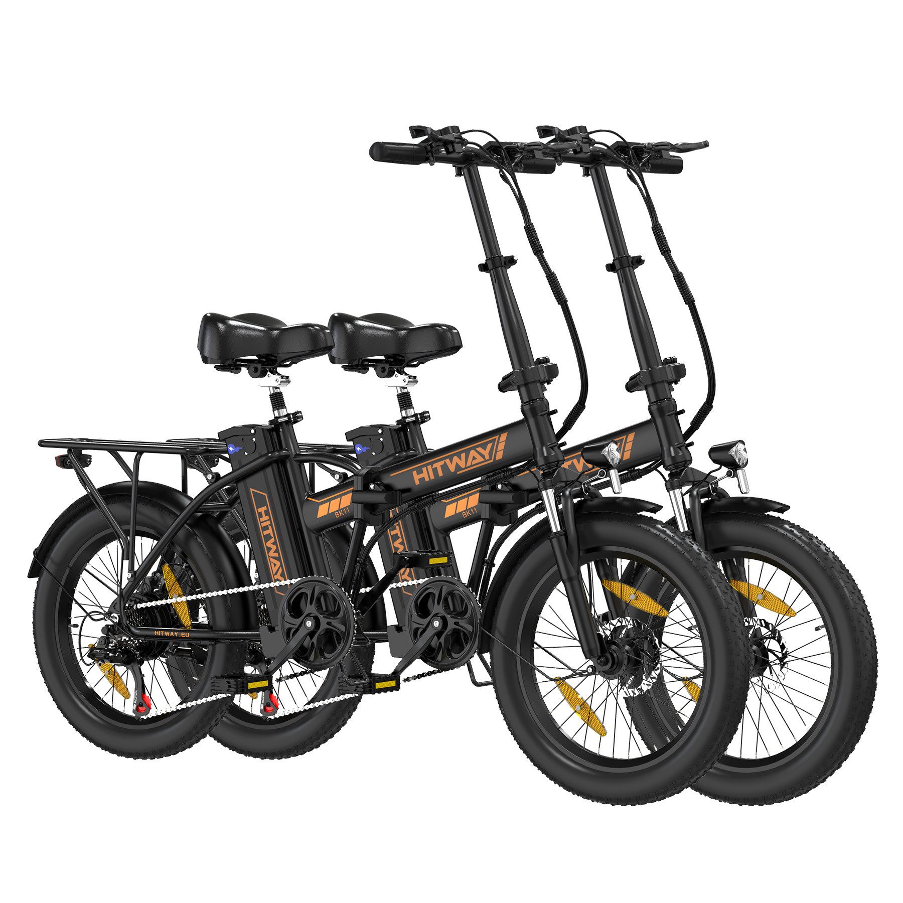 E-Bike Klapprad Elektrofahrrad 20*3,0 Zoll Pedelec StVZO mit 36V12Ah Akku Max 35-90km