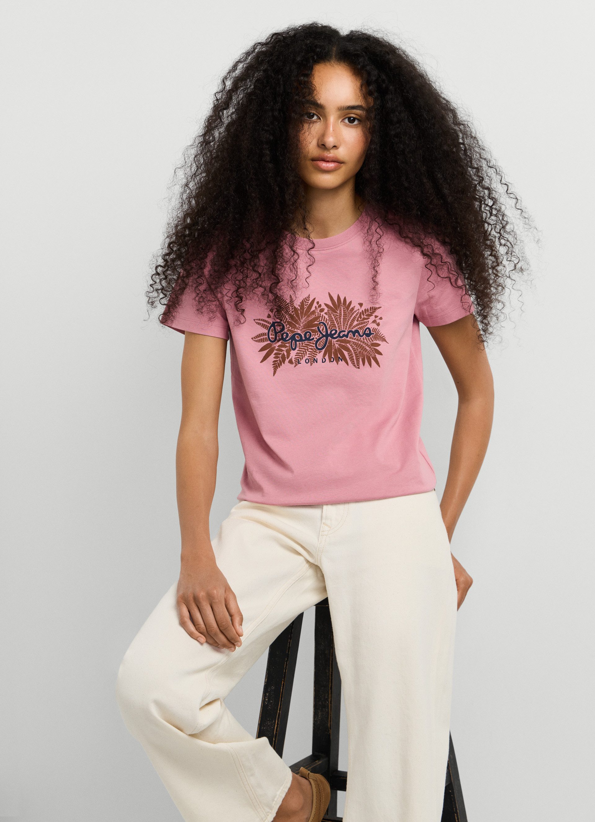 Pepe Jeans T-Shirt CRISTINA mit Druck, reine Baumwolle