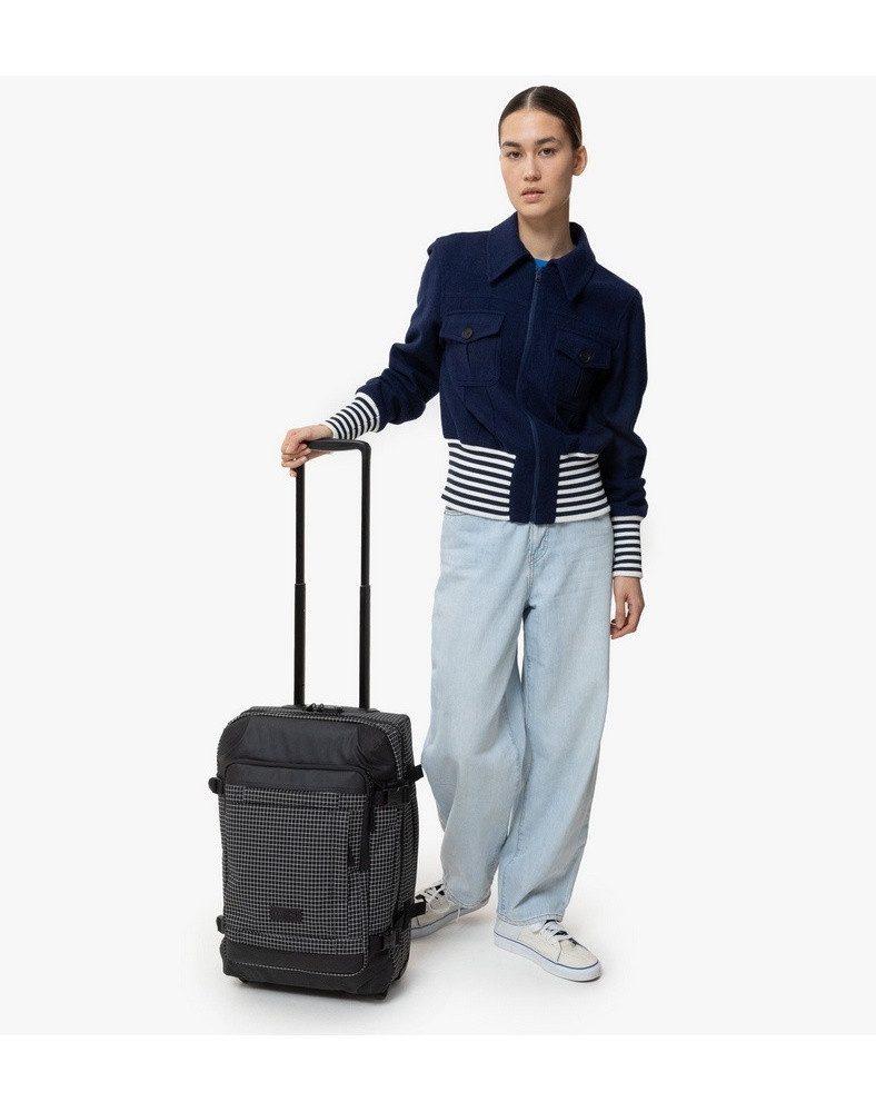 Eastpak Reisetasche Tranverz CNNCT S (42 Liter) mit Rollen Ripstop schwarz