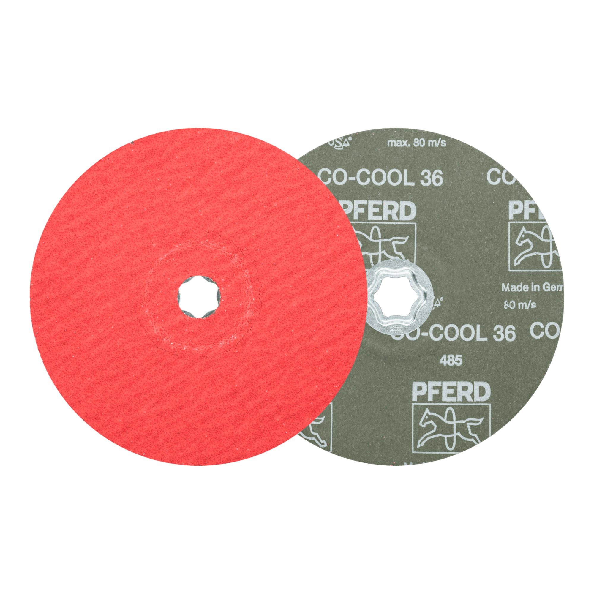 Pferd Schleifscheibe PFERD TOOLS COMBICLICK Keramikkorn Fiberscheibe Ø 180mm CO-COOL36 für