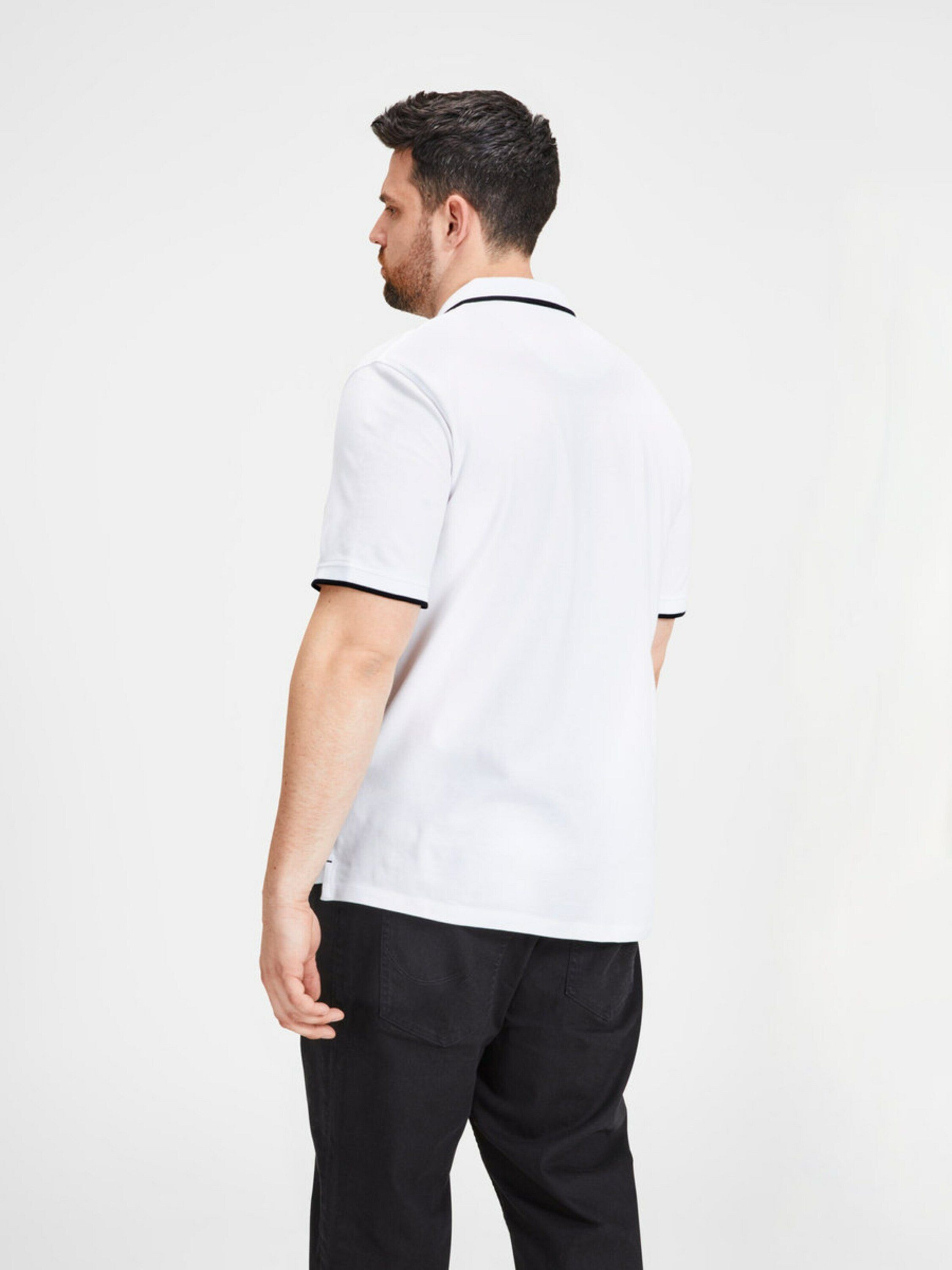 Jack & Jones PlusSize T-Shirt JJEPaulos (1-tlg) Stickerei