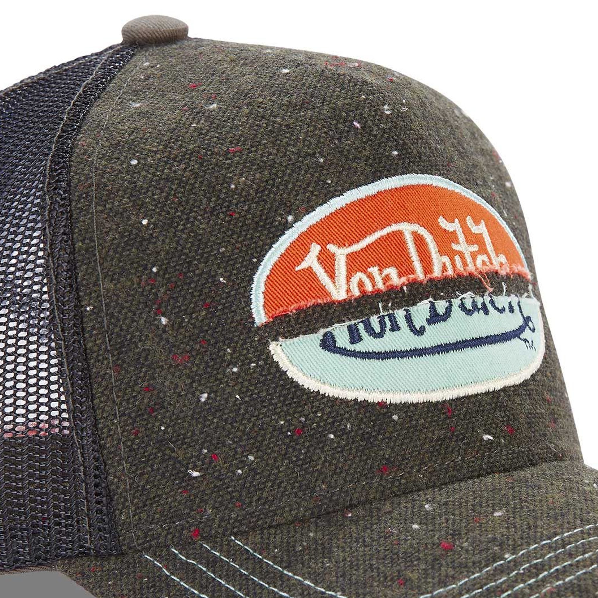 Von Dutch Trucker Cap Von Dutch Originals Trucker Cap - Dots & Splited Patch Black (Basecap, Basecap, Meshcap, Trucker Kappe)