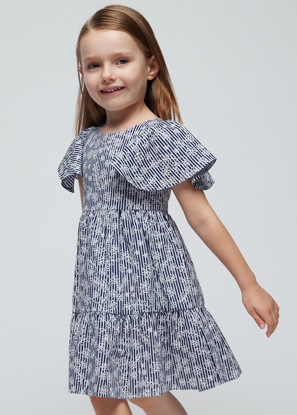 Mayoral A-Linien-Kleid Kleid mit Streifen (394023)