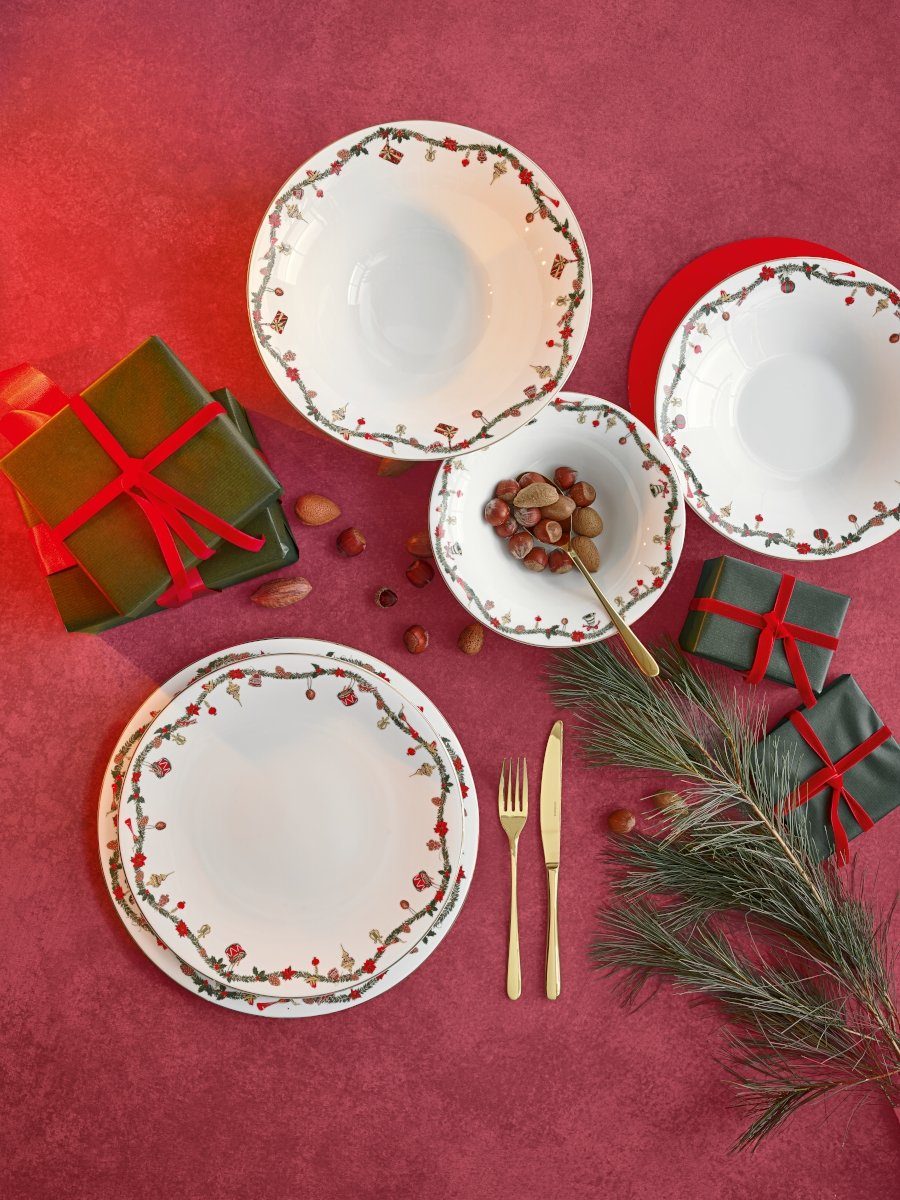 Hutschenreuther Frühstücks-Set Nora Christmas Frühstücksset 18-tlg. – Bild 4 von 5