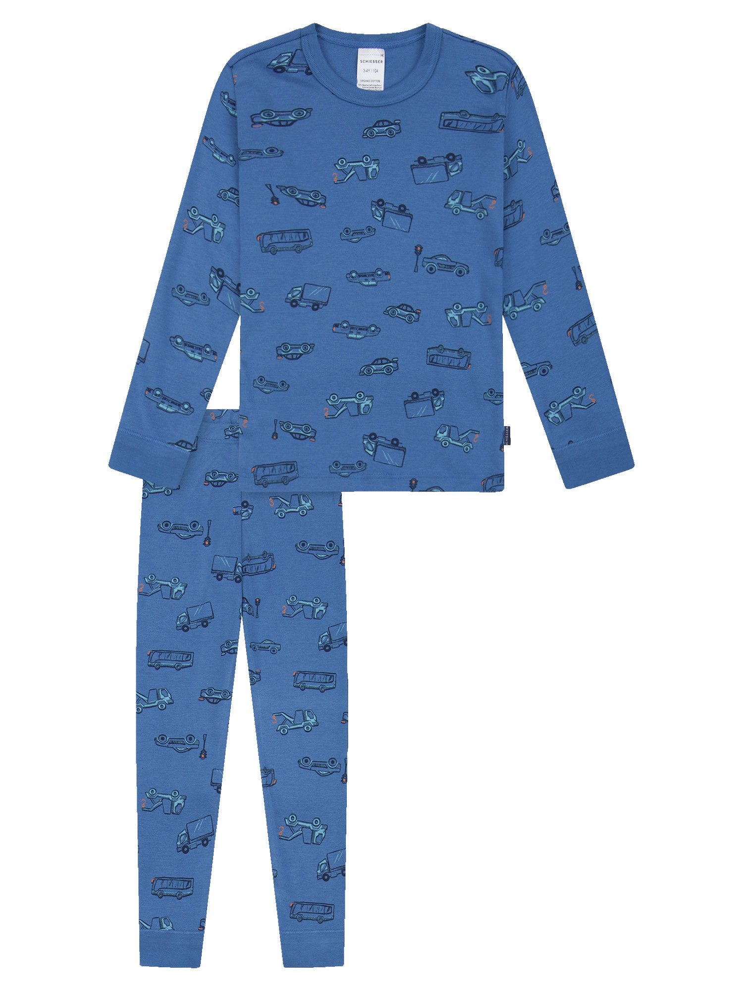 Schiesser Pyjama Boys World (2 tlg) schlafanzug schlafmode bequem