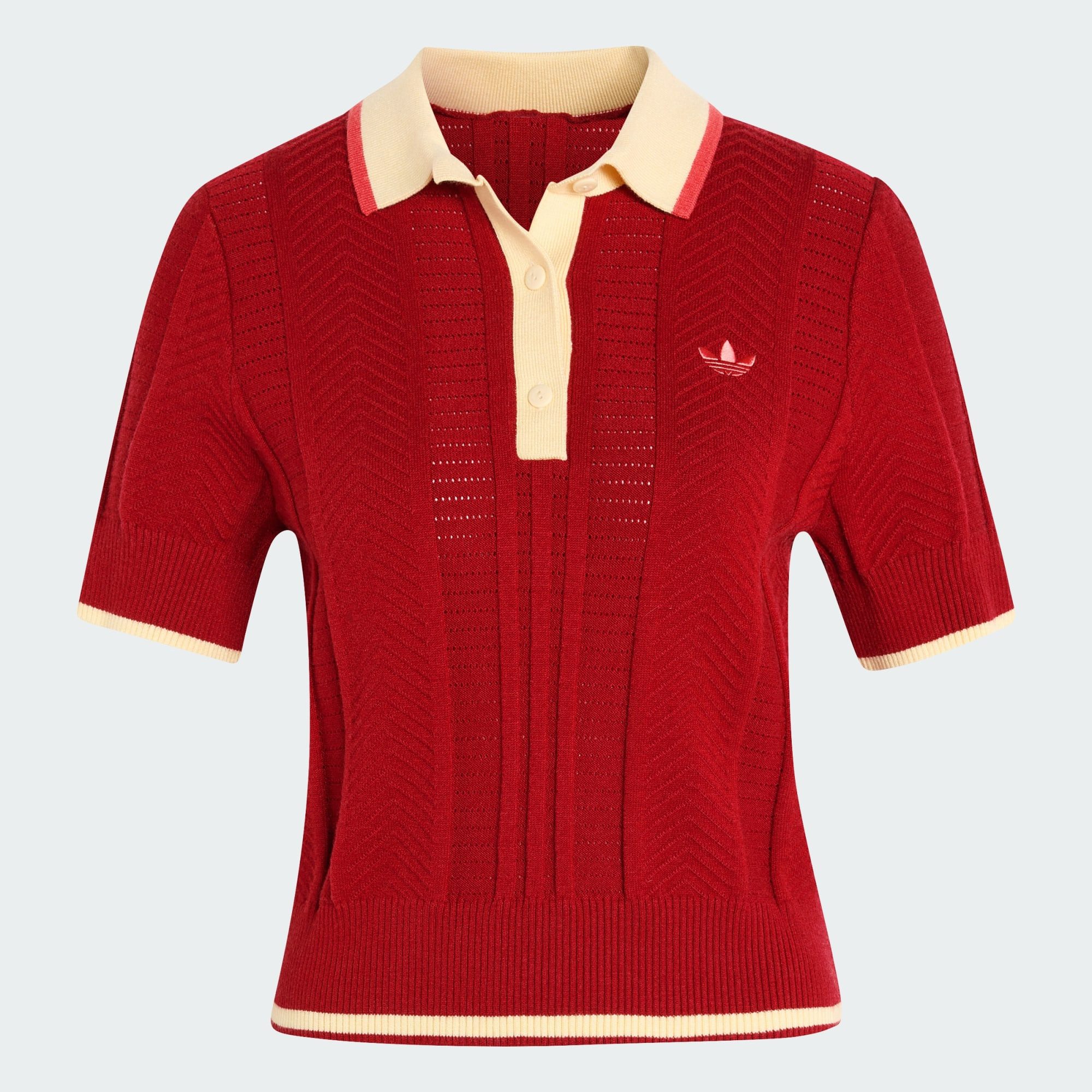 adidas Originals Poloshirt CALI POLOSHIRT, ZOPFMUSTER (1-tlg)