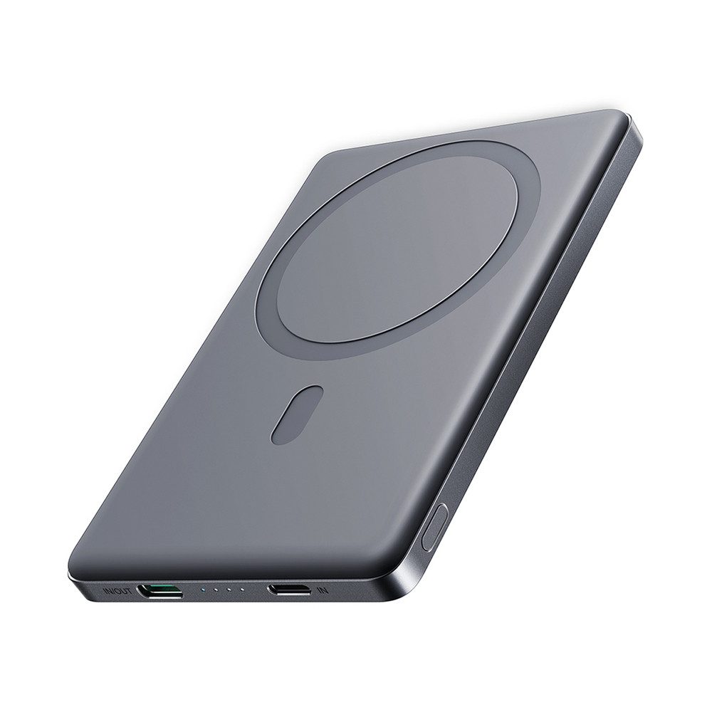 JOYROOM Zusatzakku Magnetladegerät Reiseakku Powerbank Magnet-Zusatzakku JR-PBM08 5000 mAh (3,85 V, 1 St), kabelloses Laden 15 W, USB-C 20 W, magnetisch, ultradünn