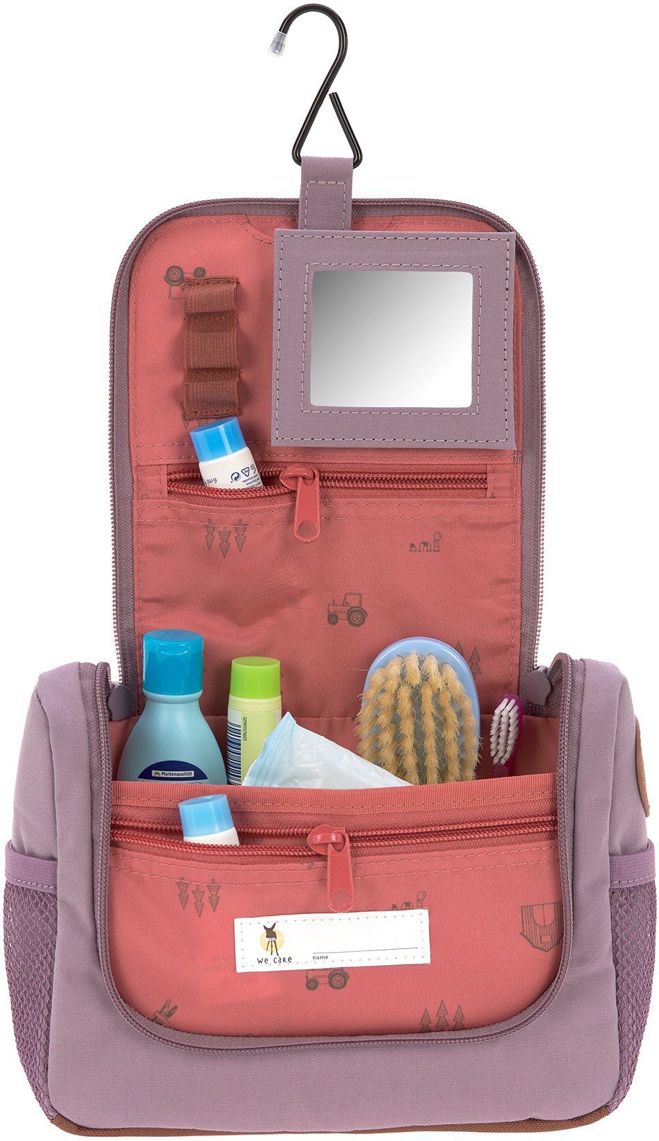 LÄSSIG Kulturbeutel Adventure, Dragonfly, Mini Washbag, zum Aufhängen; PETA-approved vegan