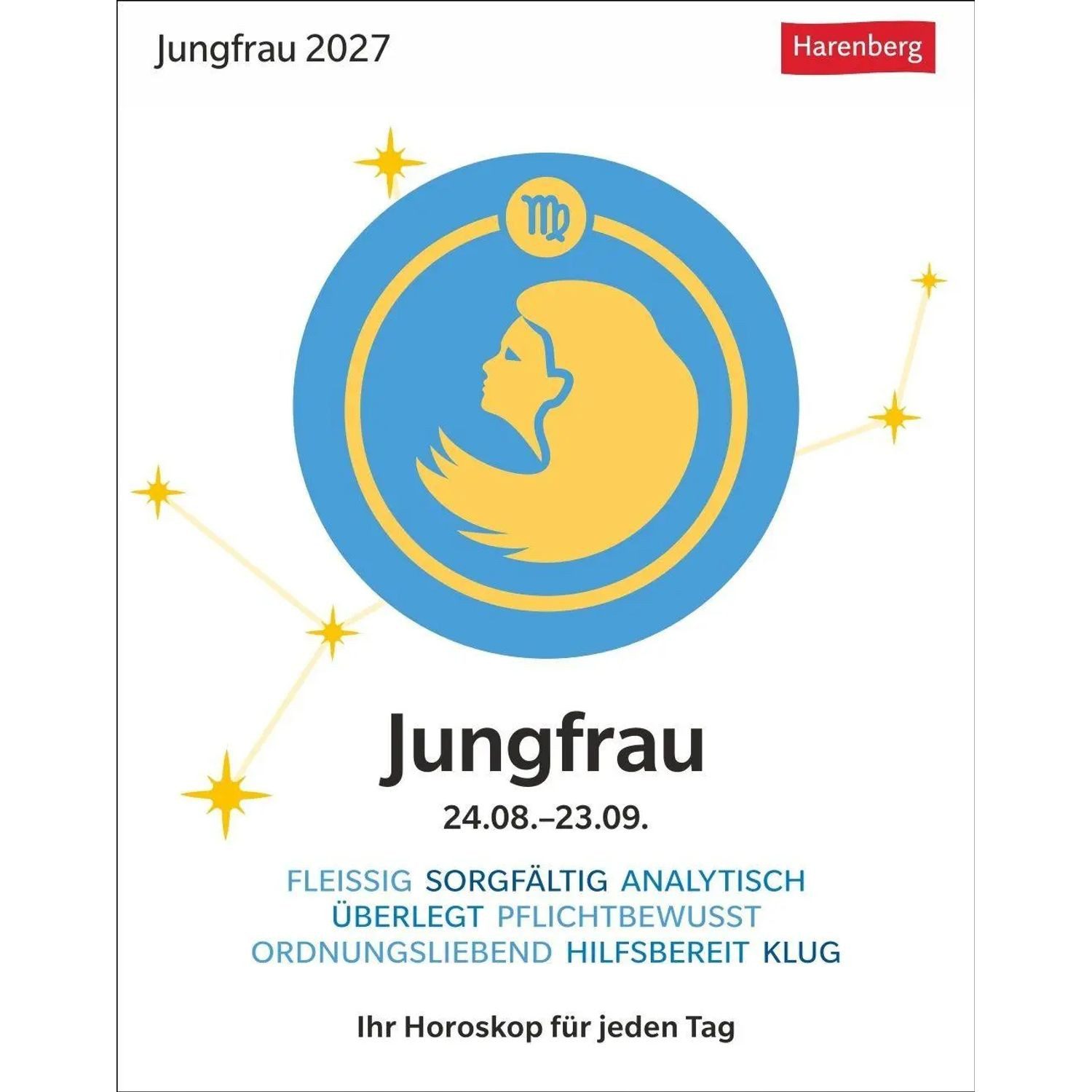 Harenberg Kalender Verlag Abreißkalender Jungfrau Sternzeichenkalender 2027 - Tagesabreißkalender - Ihr...