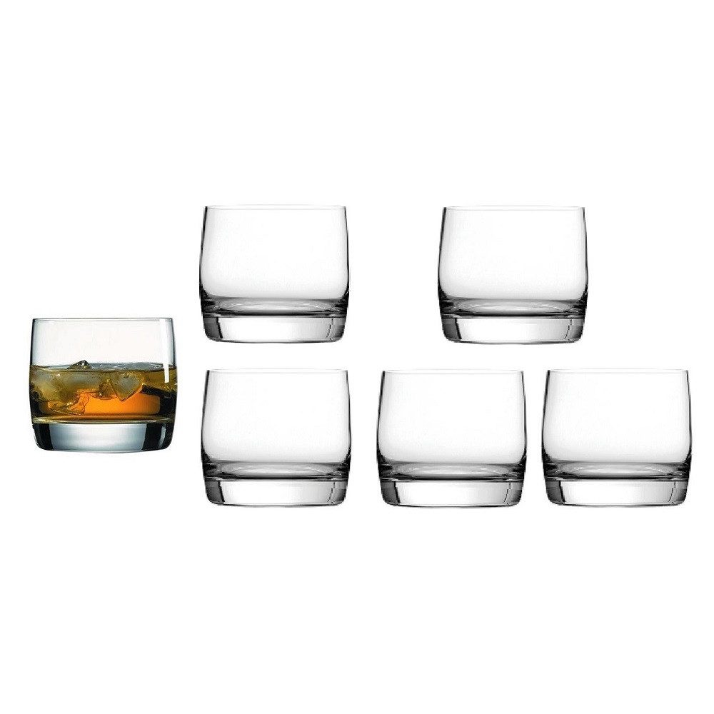 Nude Cocktailglas Nude Rocks-b Tumbler 6er Set 330 ml, Glas