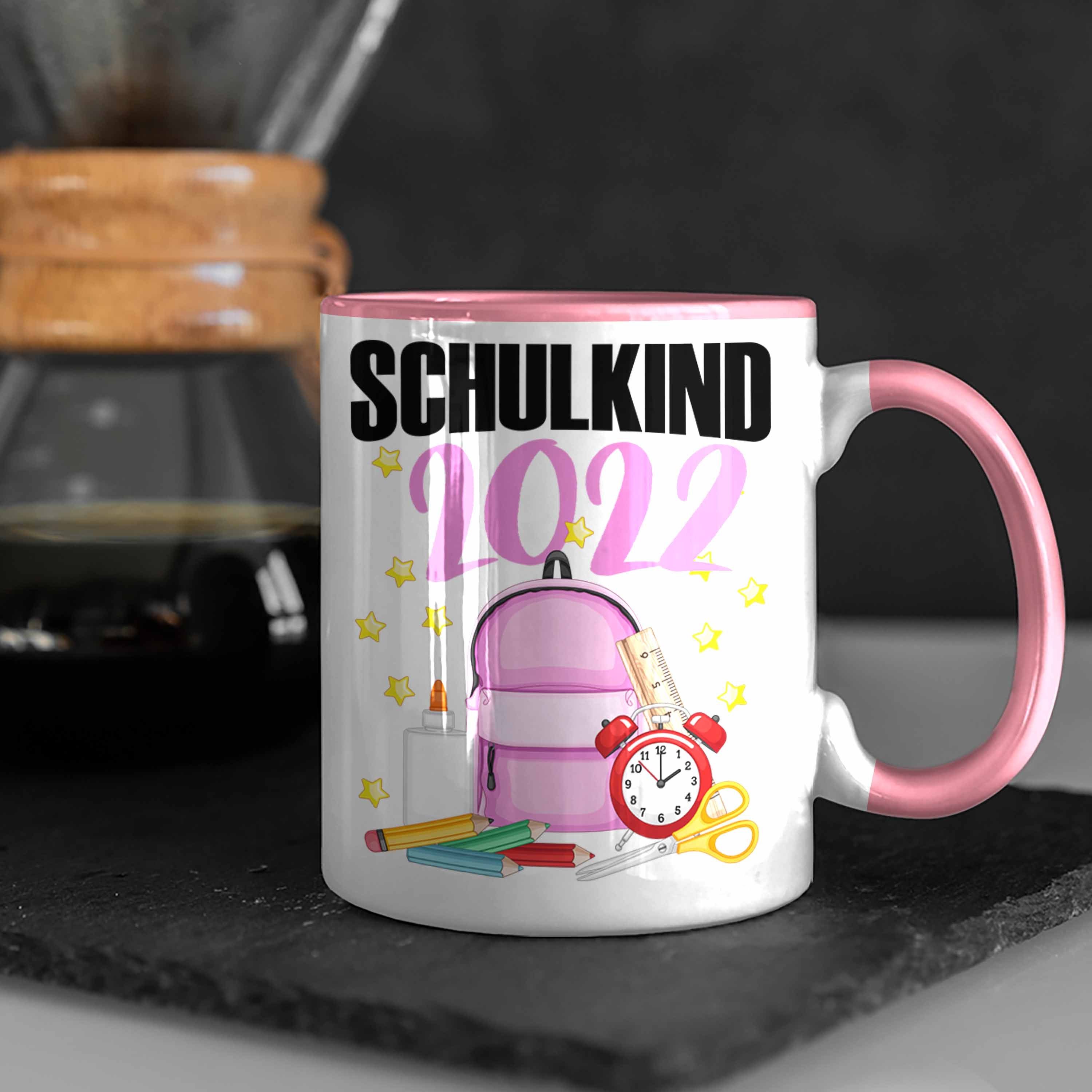 1. Schultag - Trendation Tasse Schulkind Füllung Geschenkidee Tasse Schulstart Geschenk Schultüte Schuleinführung Mädchen Trendation Schulanfang Einschulung 2022 Rosa