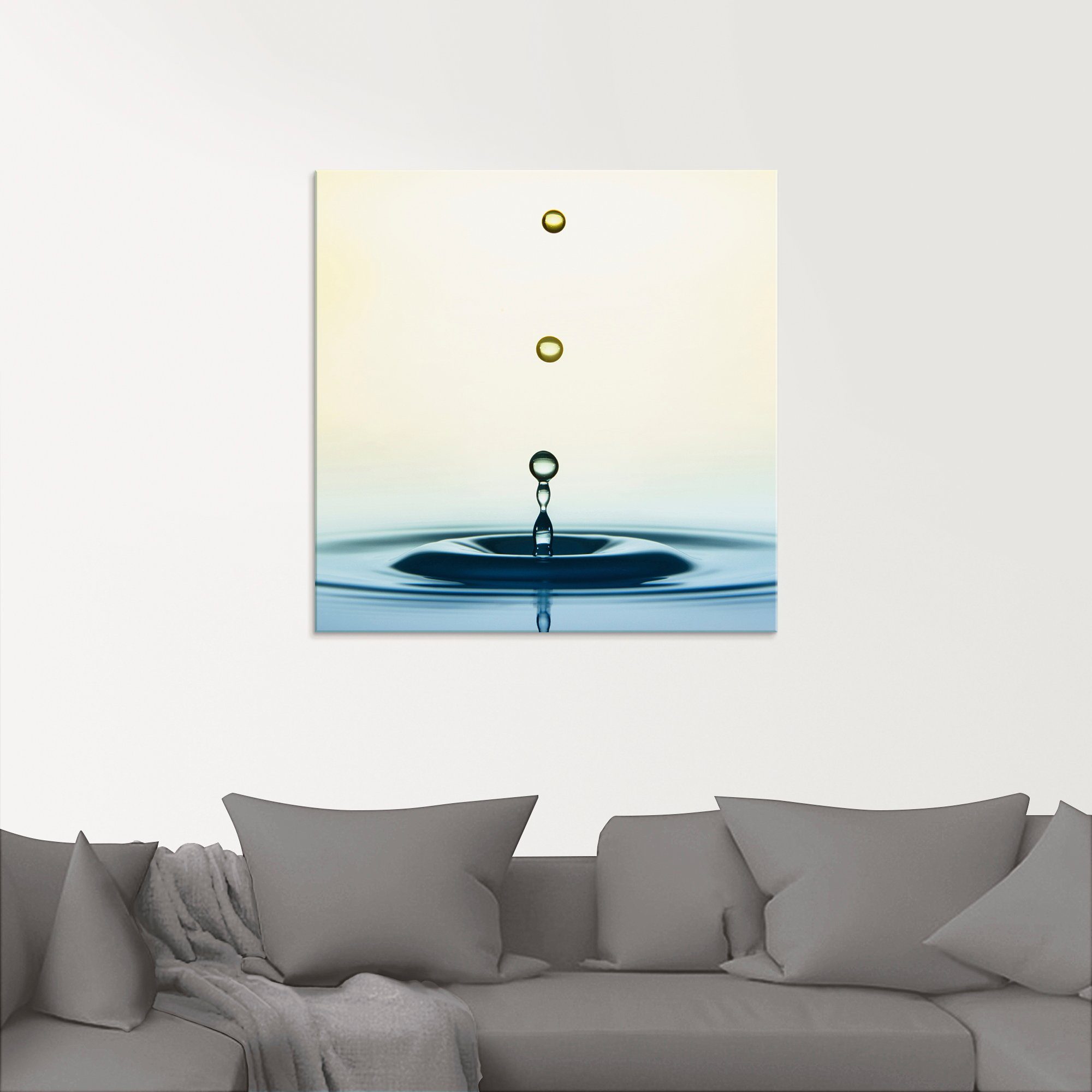 Artland Glasbild Tropfen, Zen (1 St), in verschiedenen Größen