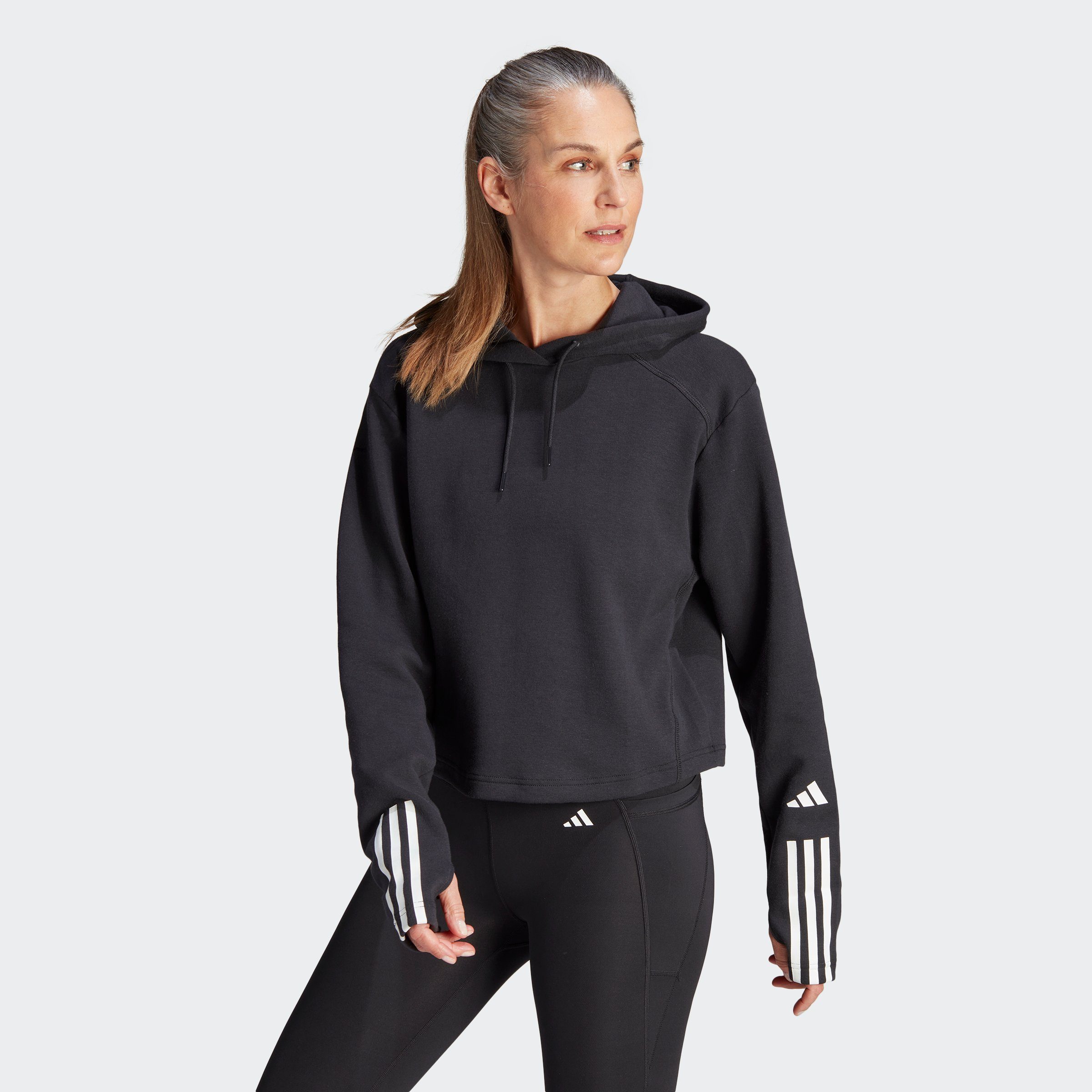 adidas Performance Sweatshirt TRAIN ESSENTIALS TRAIN COTTON 3STREIFEN HOODIE