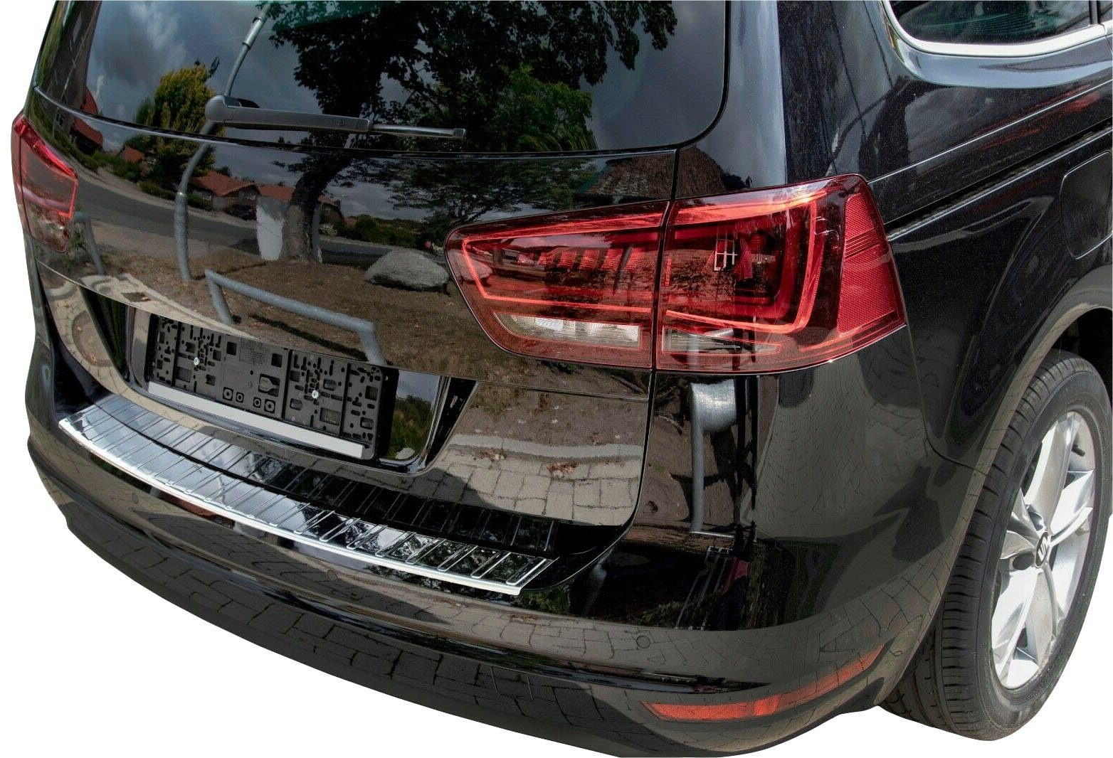 RECAMBO Ladekantenschutz, Zubehör für VW SHARAN II, SEAT ALHAMBRA II, ab 2010, Edelstahl chrom poliert