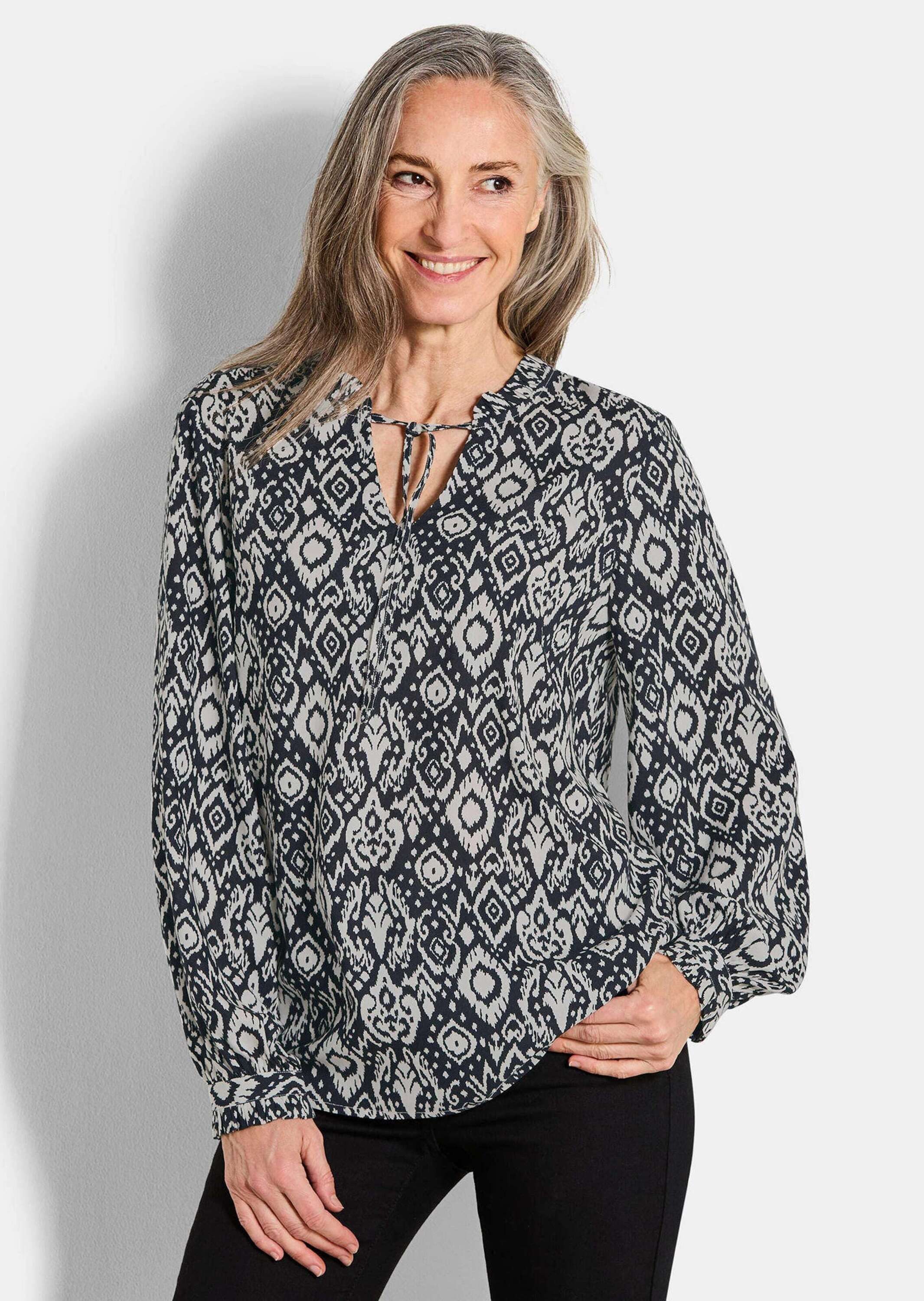 GOLDNER Schlupfbluse Viskose-Bluse mit Rüschen günstig online kaufen