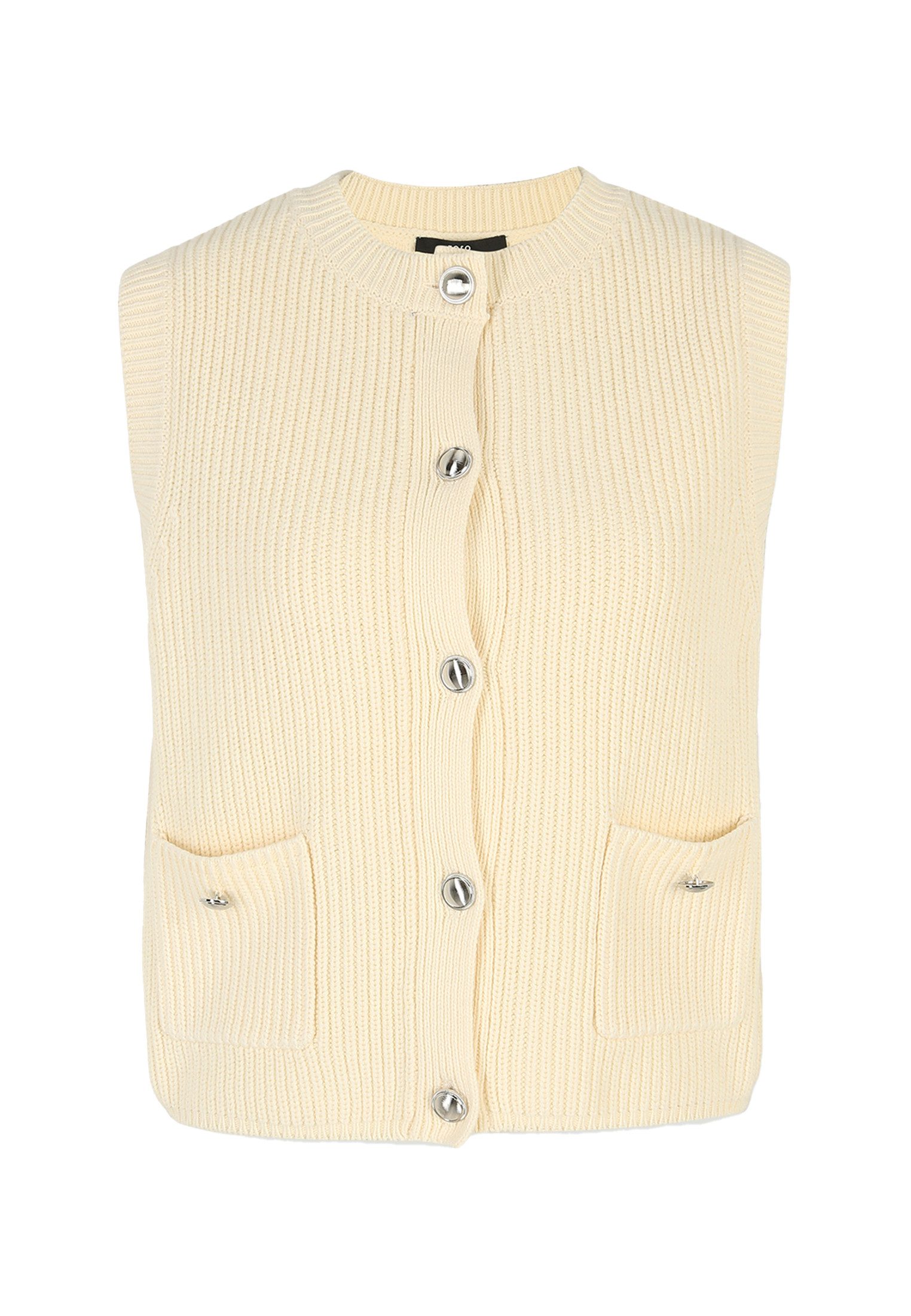 Zero Strickpullover zero Strickweste mit Knopfleiste günstig online kaufen