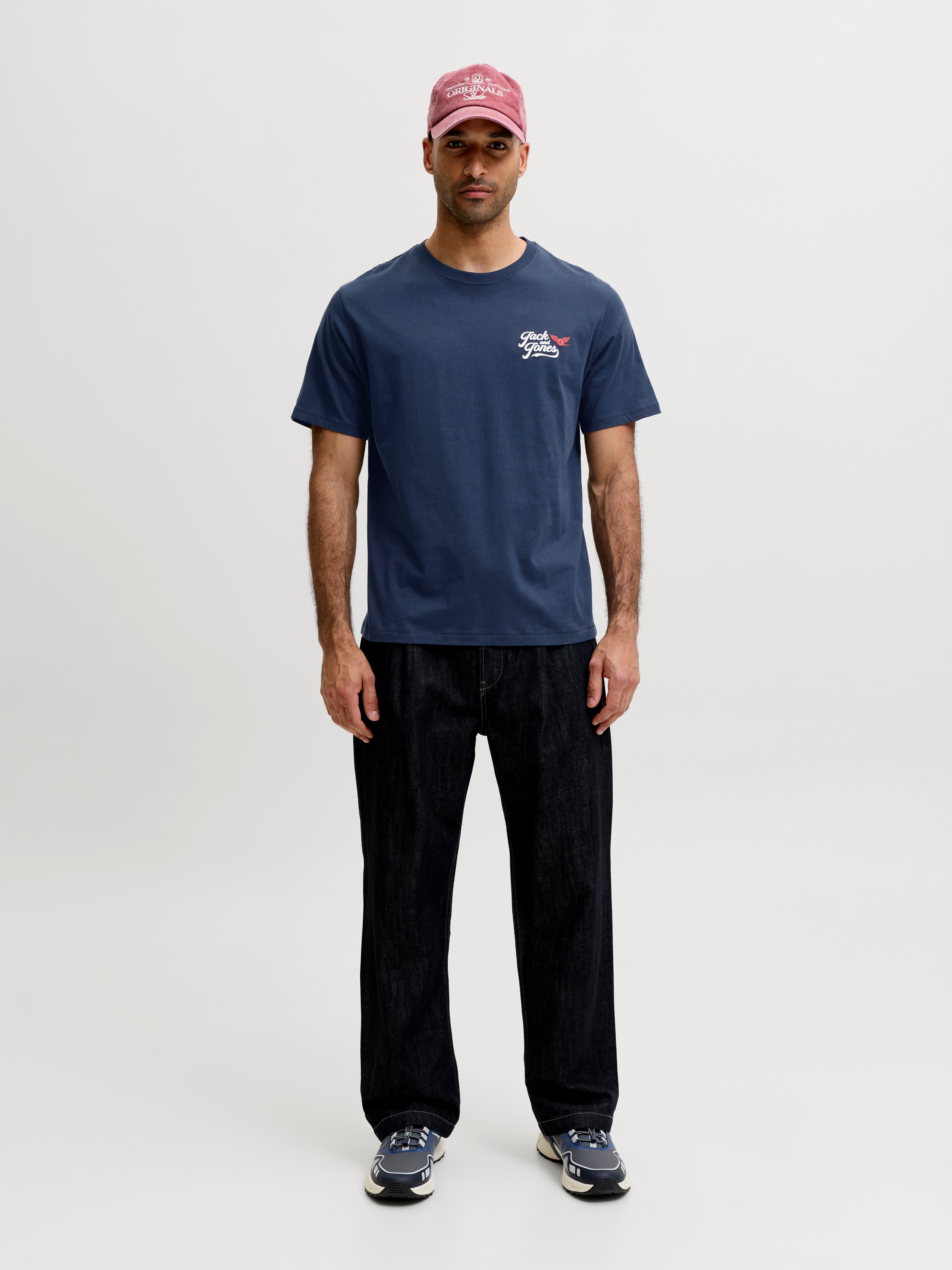Jack & Jones T-Shirt JJLEGEND TEE SS CREW NECK Baumwolle, locker geschnitten – Bild 5 von 5