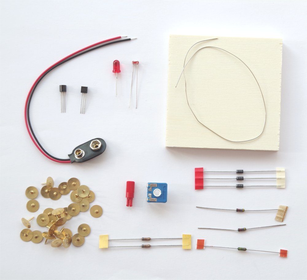 REC electronic Riedinger Experimentierkasten Dämmerungsschalter Schmitt-Trigger Bausatz mit LED