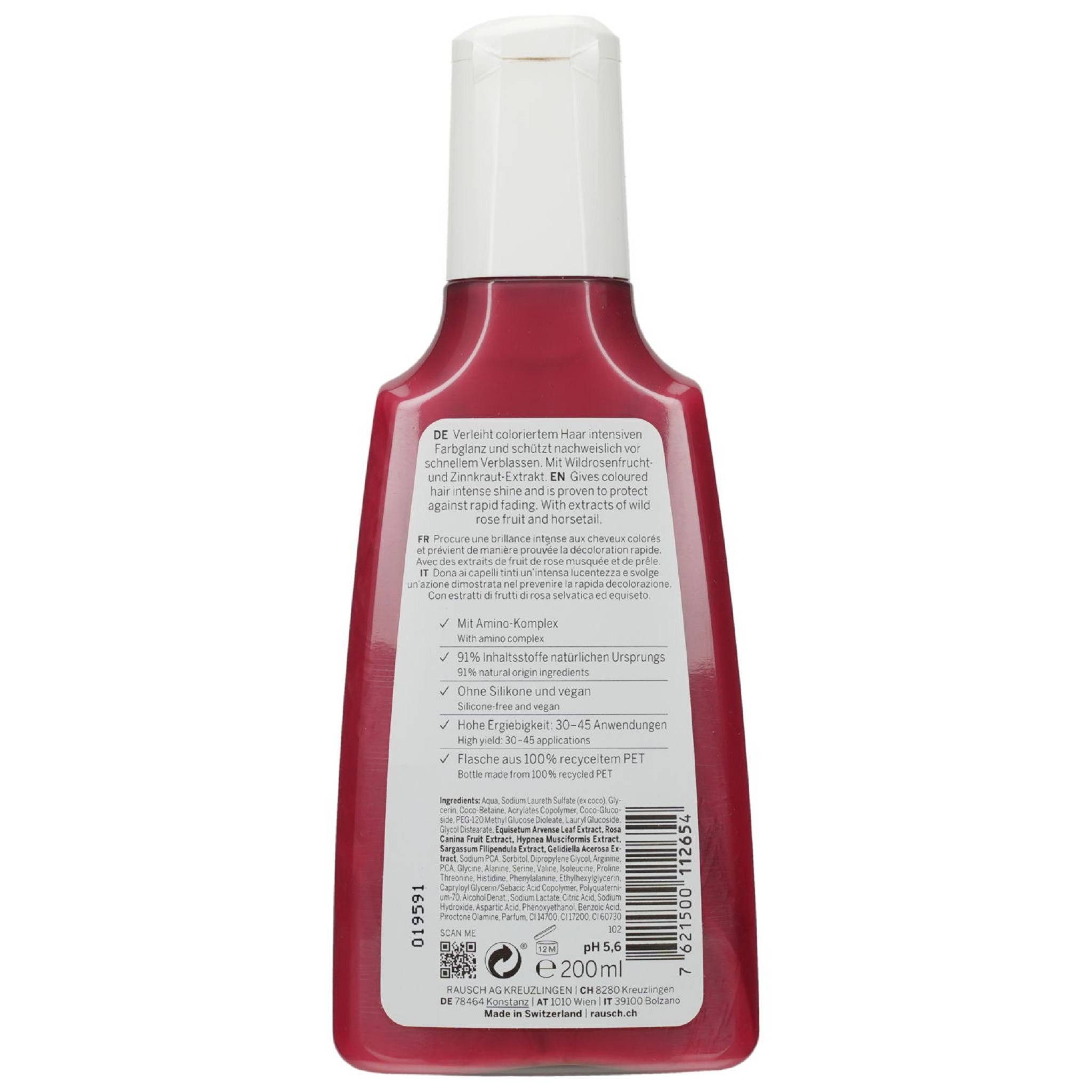Rausch Haarshampoo RAUSCH Farbschutz-Shampoo mit Wildrose